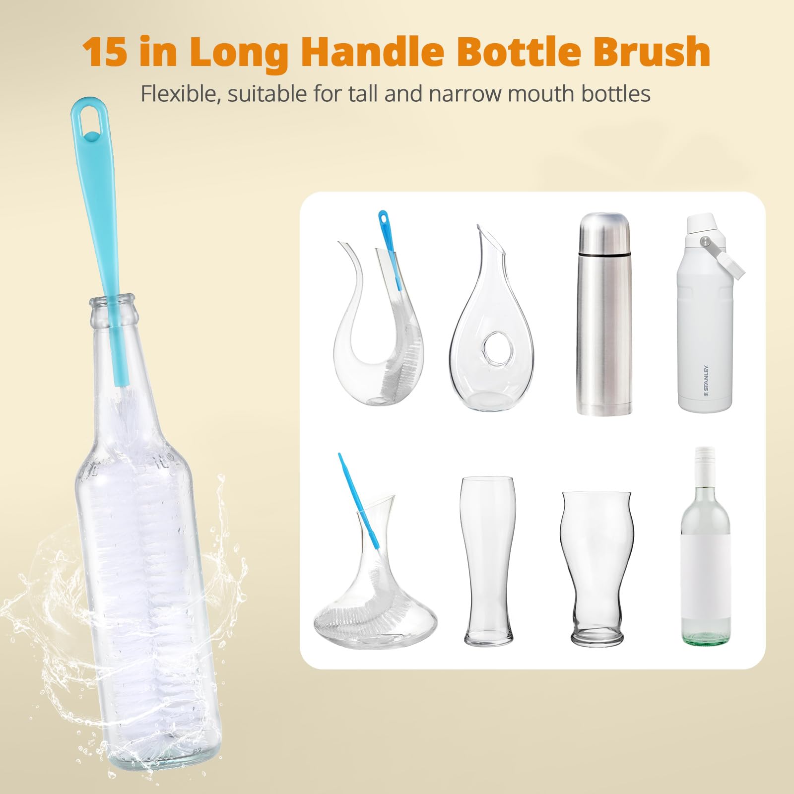 5 Pack Bottle Brush Cleaning Set (5 Count)