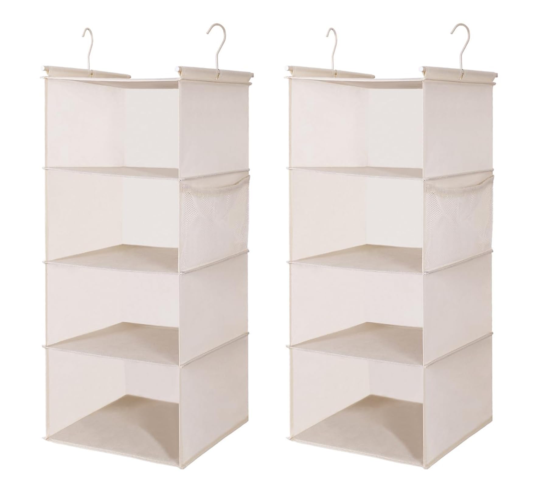 4 Tier Shelf Hanging Closet Organizer (2 Count)