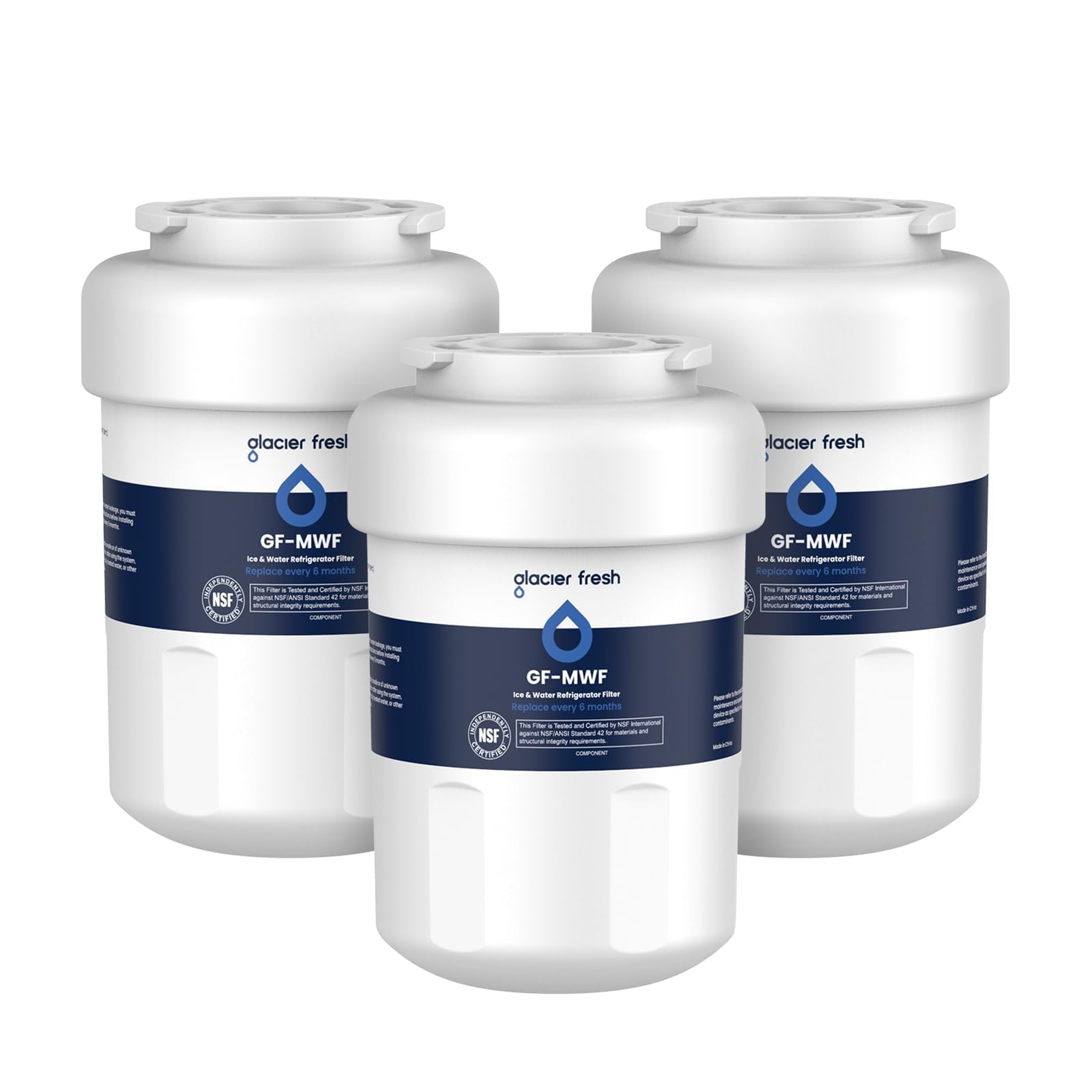 MWF Refrigerator Water Filter Compatible with GE (3 Count)