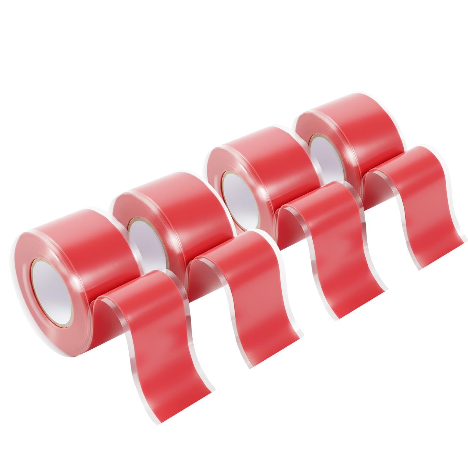 Red Electrical Tape 1 in x 10 Ft Self (40 Foot)