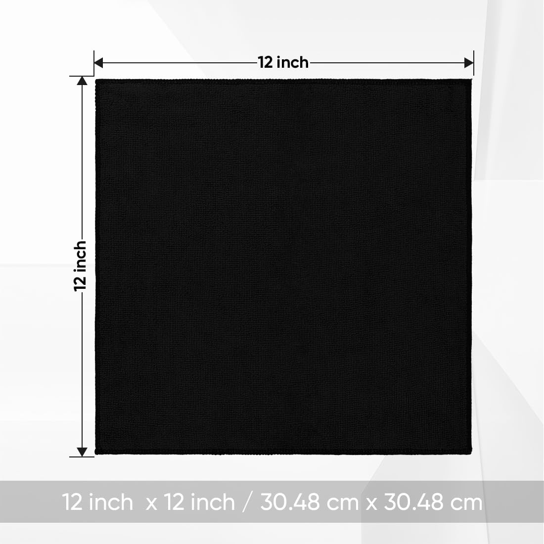 Black Washcloths 12 Pack (12 Count)