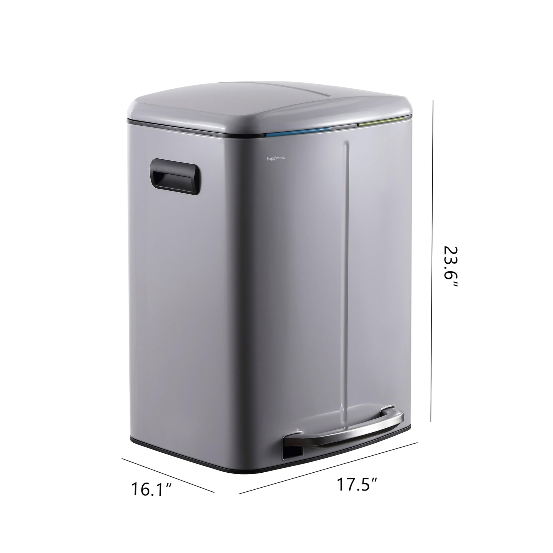 Marco 10.6 Gal Double Bucket Step Trash Can