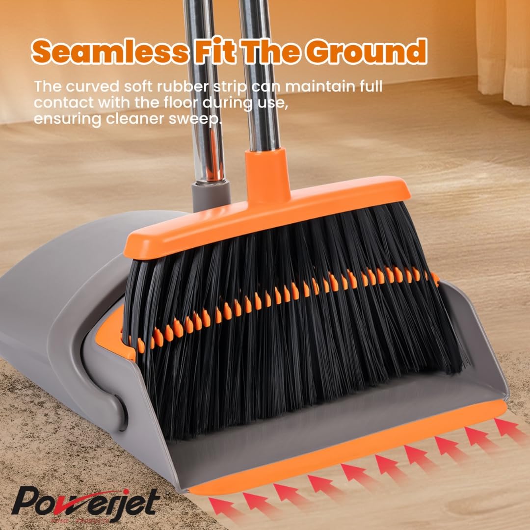 POWERJET Upright Broom & Dustpan Set