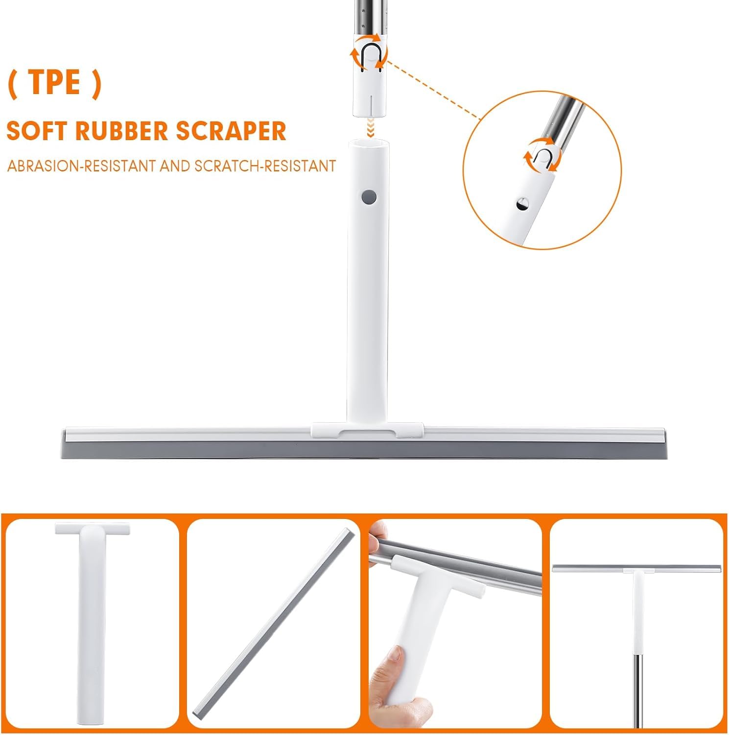 Rubber Floor Squeegee for Smooth Surface Concrete Floor