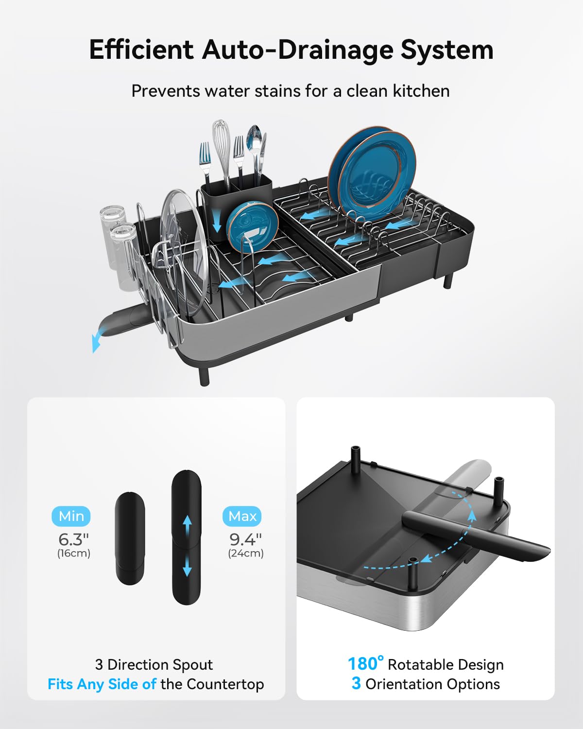 Expandable Dish Drying Rack