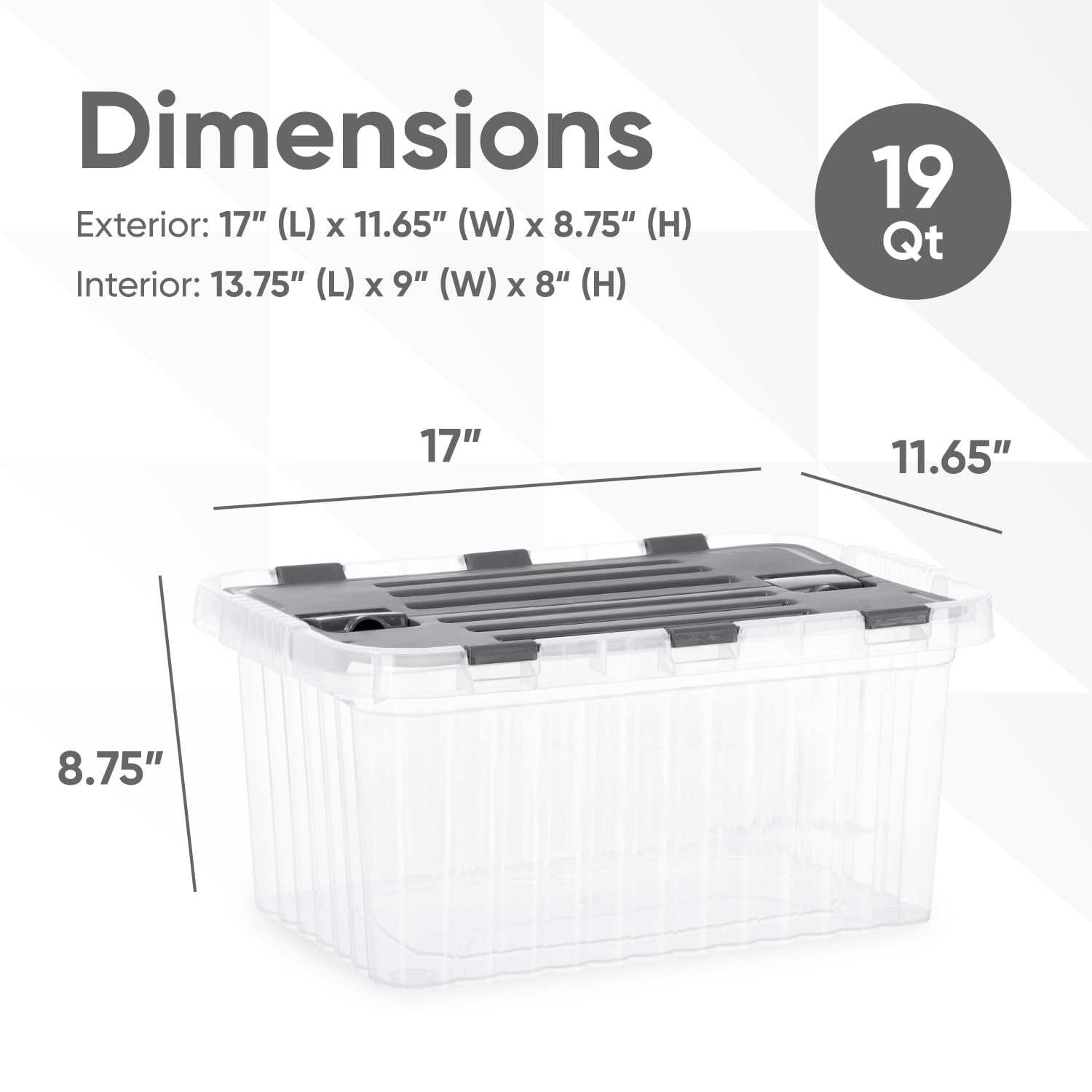 Clear Storage Box with Lid