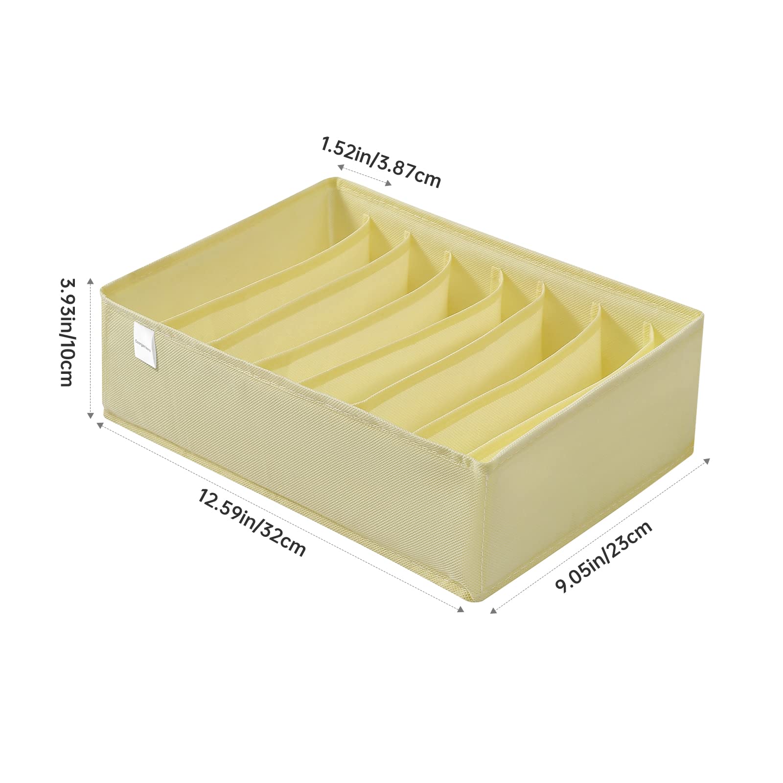 4 Packs T shirt Drawer Organizers for Clothing (4 Count)