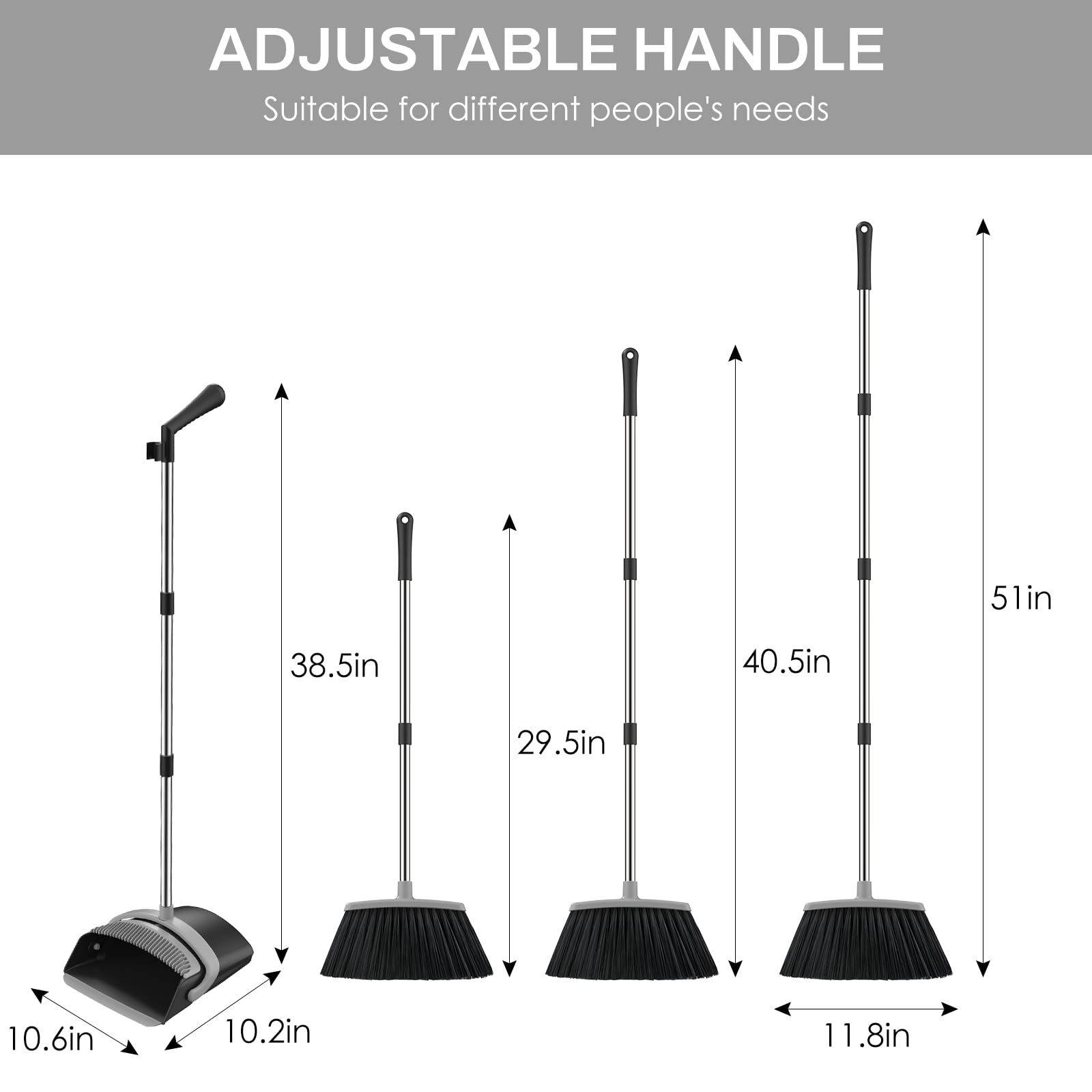 Broom and Dustpan Set for Home