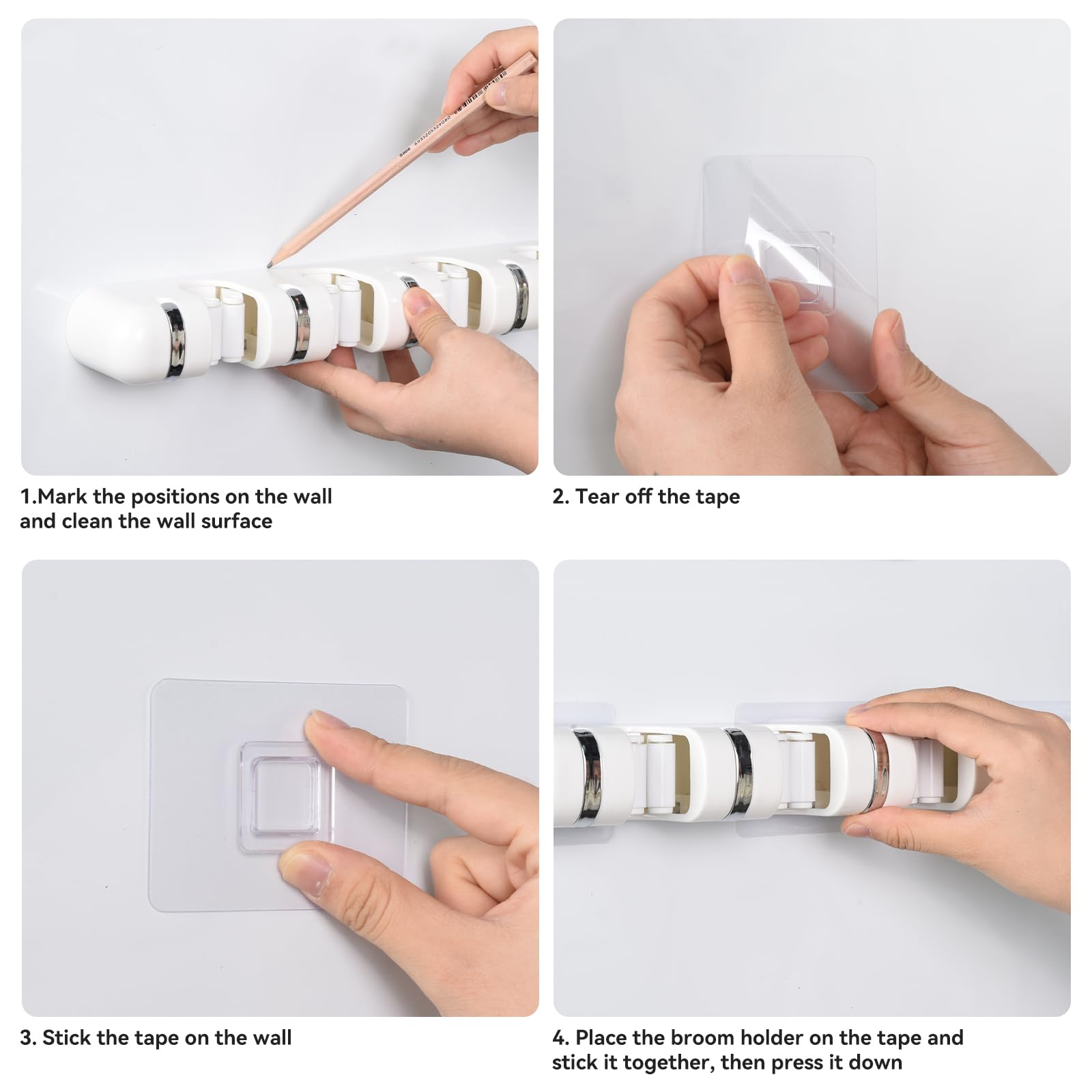 Broom Holder Wall Mount