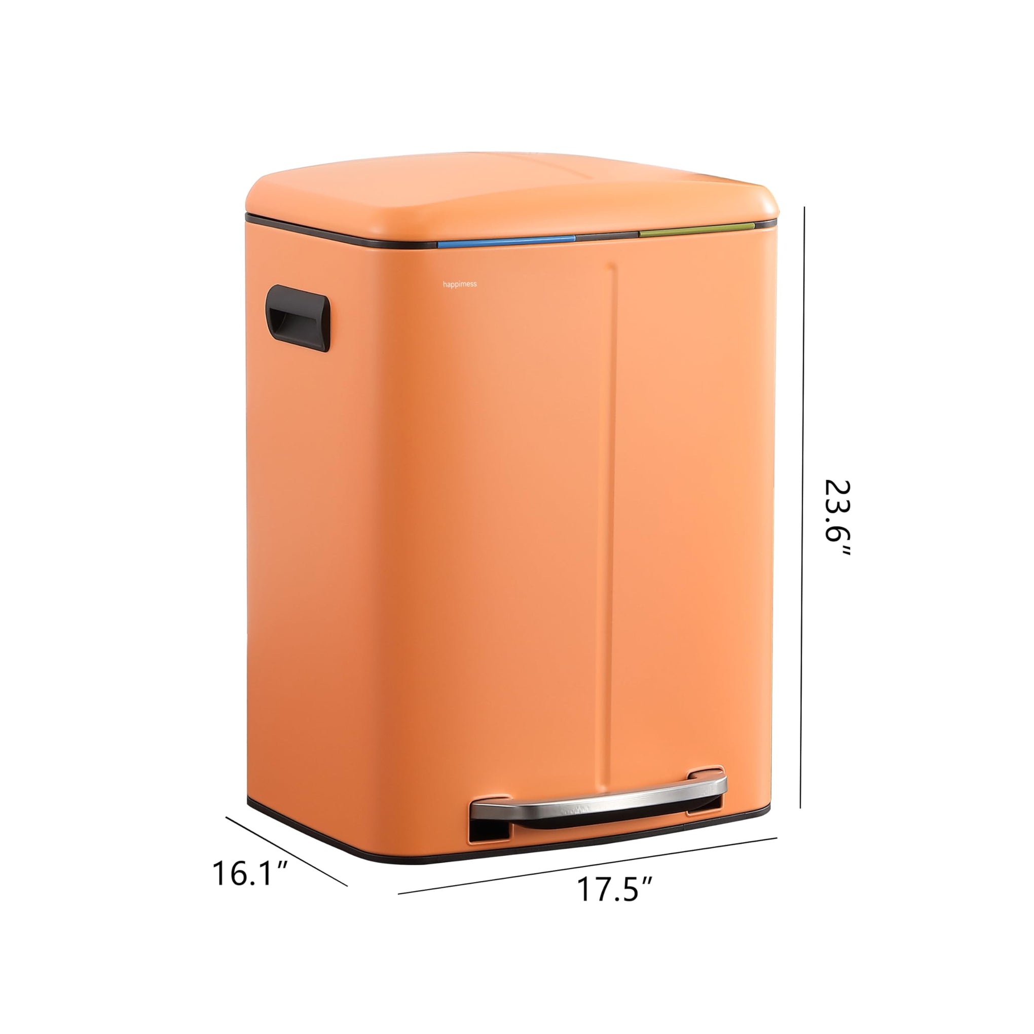 Marco 10.6 Gal Double Bucket Step Trash Can