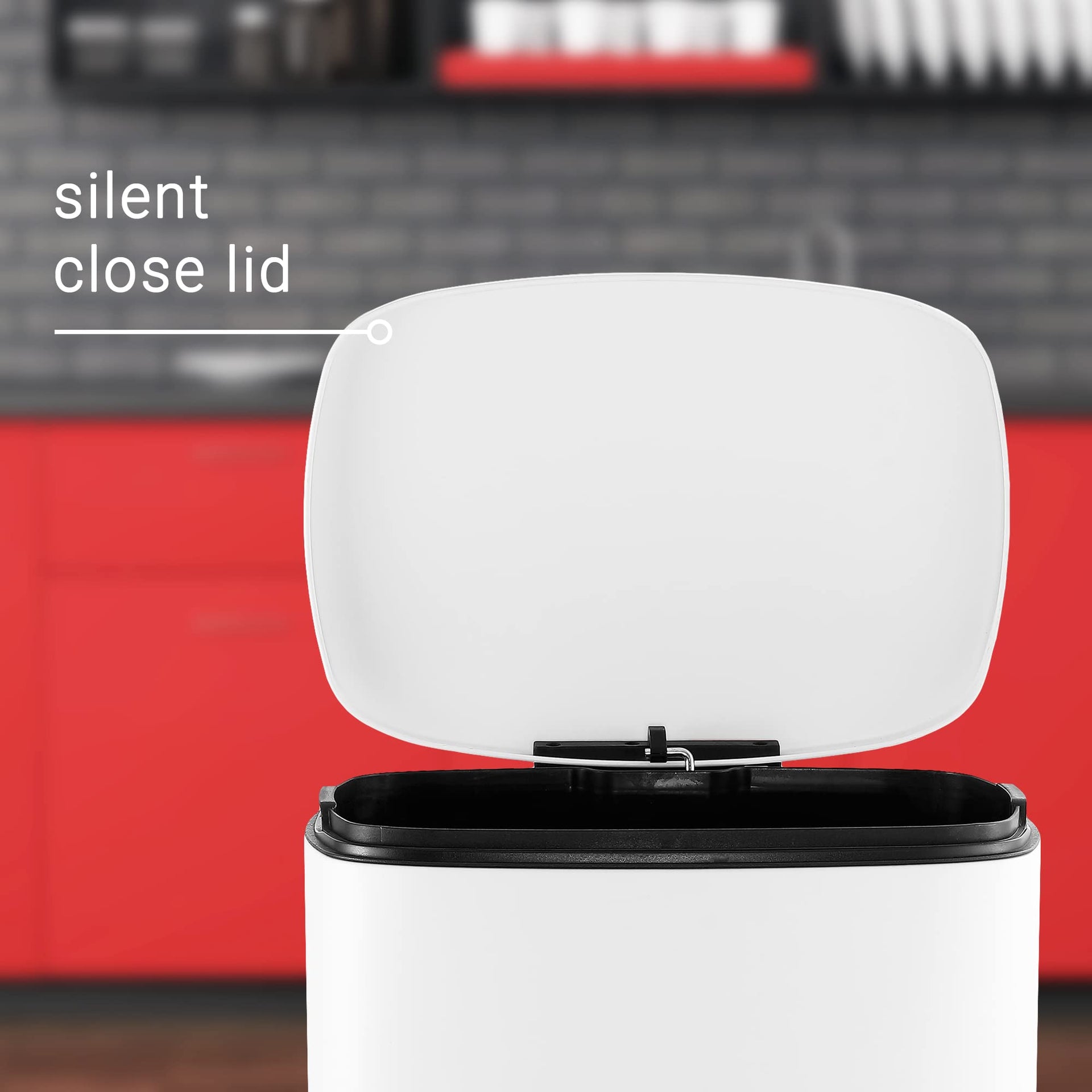 Connor 2 Piece Stainless Steel Trash Can