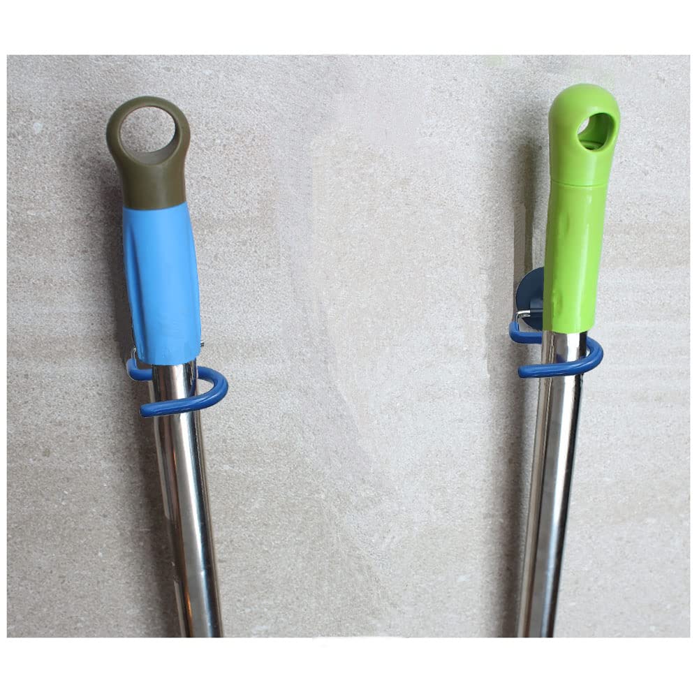 XXHong 2PCS Broom Holder Magnetic Broom Hooks Do Not Require Drilling Warehouse Kitchen Refrigerator Metal Surface Suitable Broom Holder Wall Mount (2 Count)