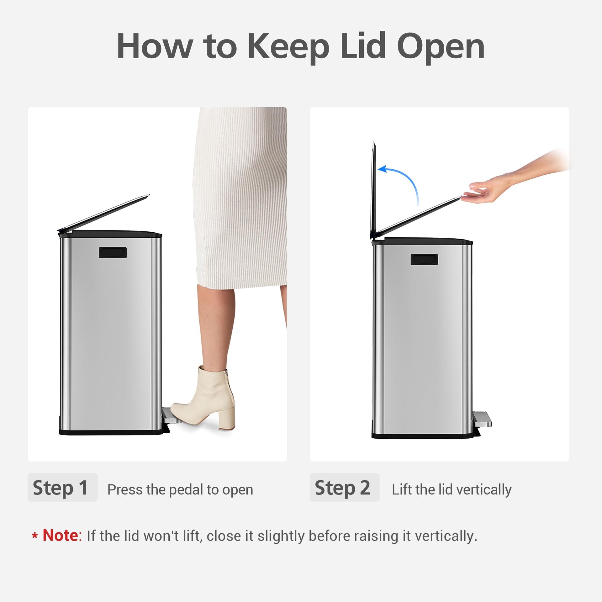 60 L 16 gal Kitchen Trash Can