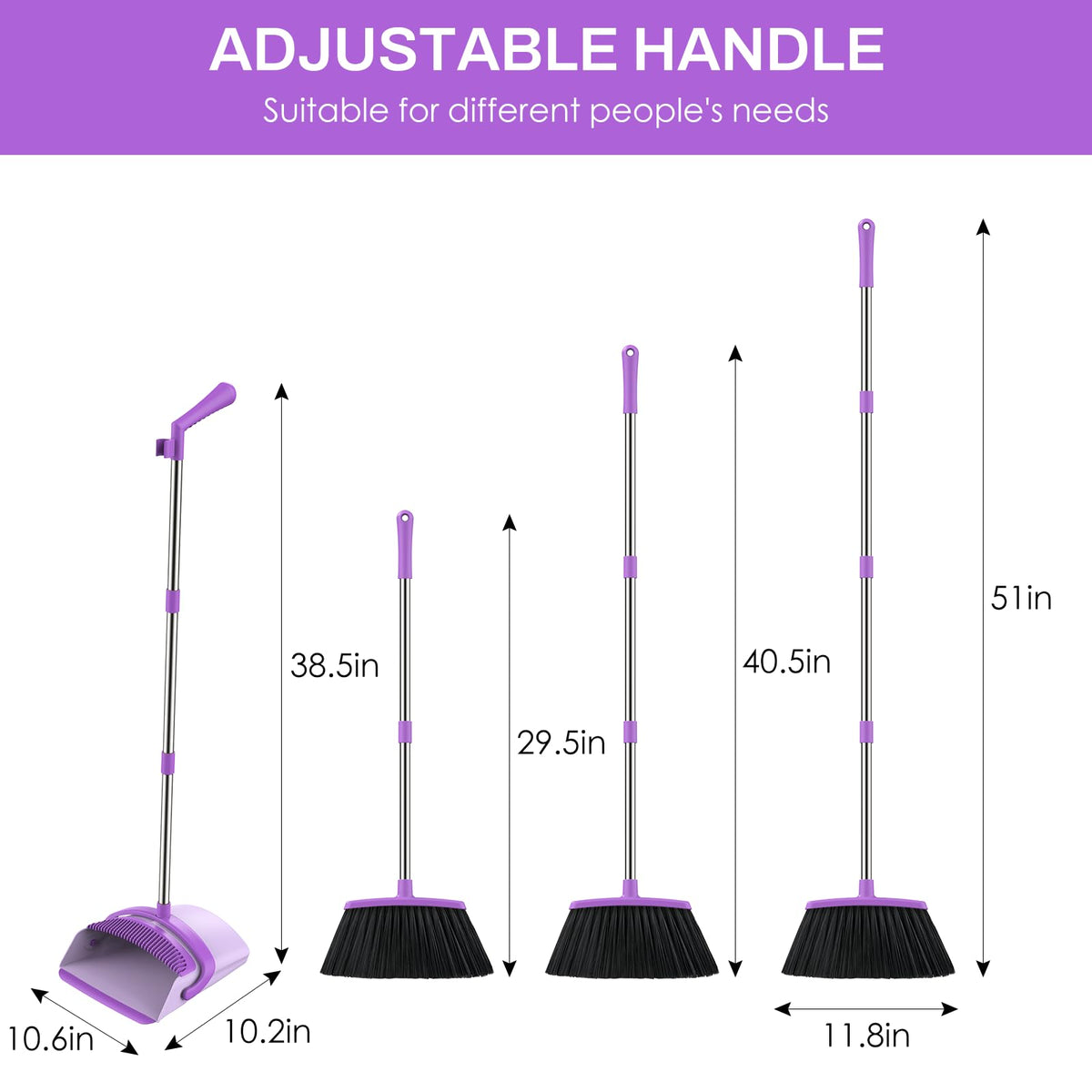 Broom and Dustpan Set for Home