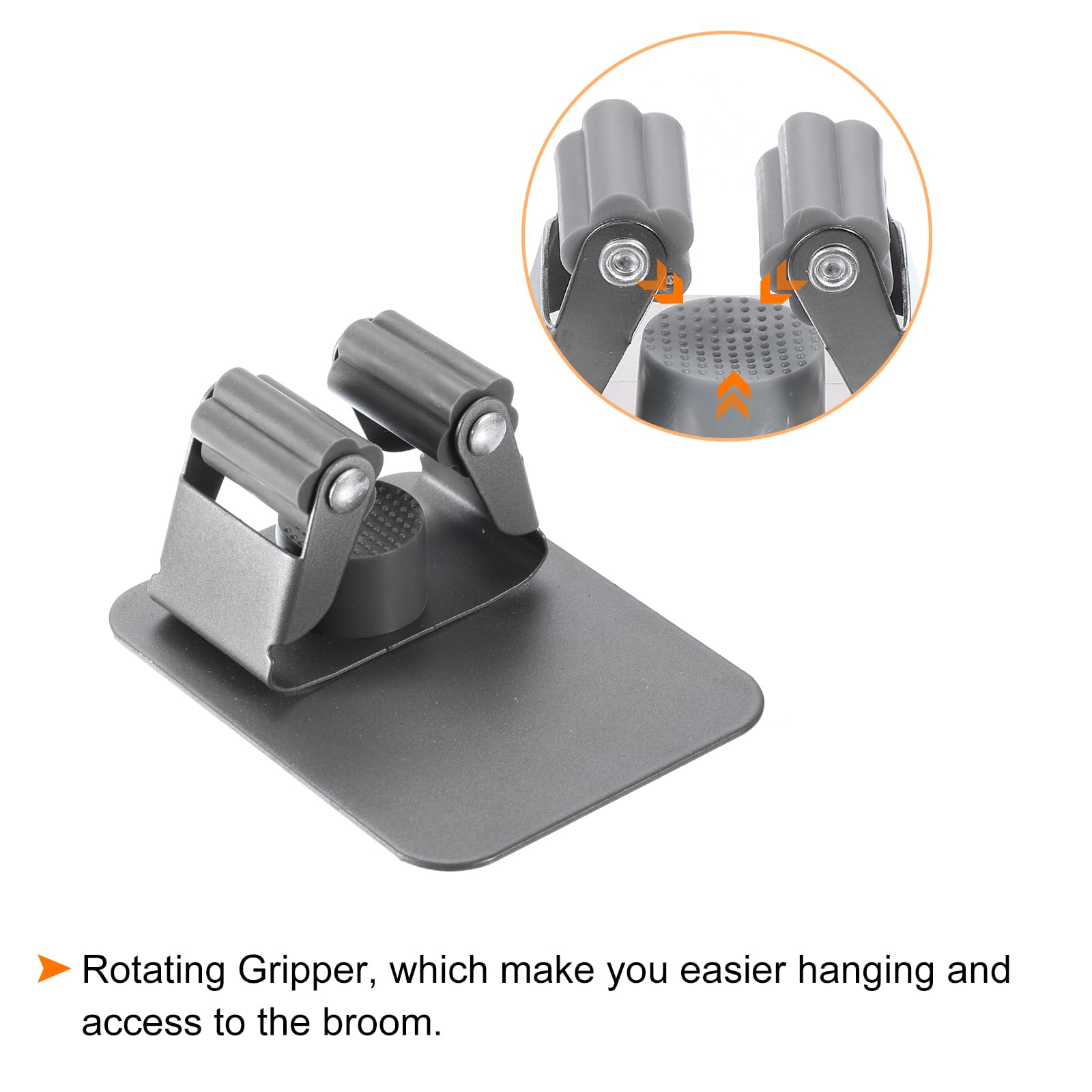 2pcs Mop Broom Holder Wall Mount