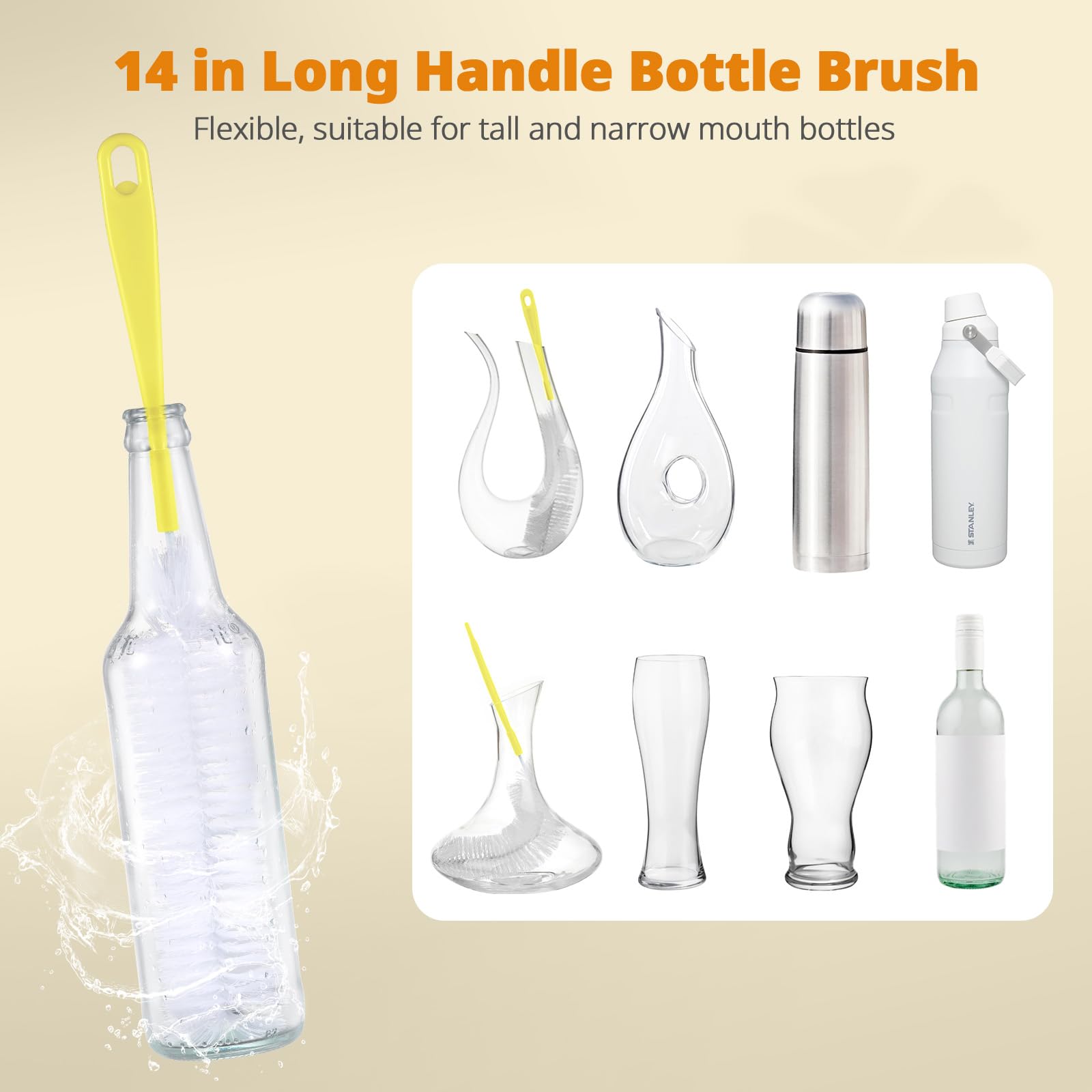 5 Pack Bottle Brush Cleaning Set (5 Count)