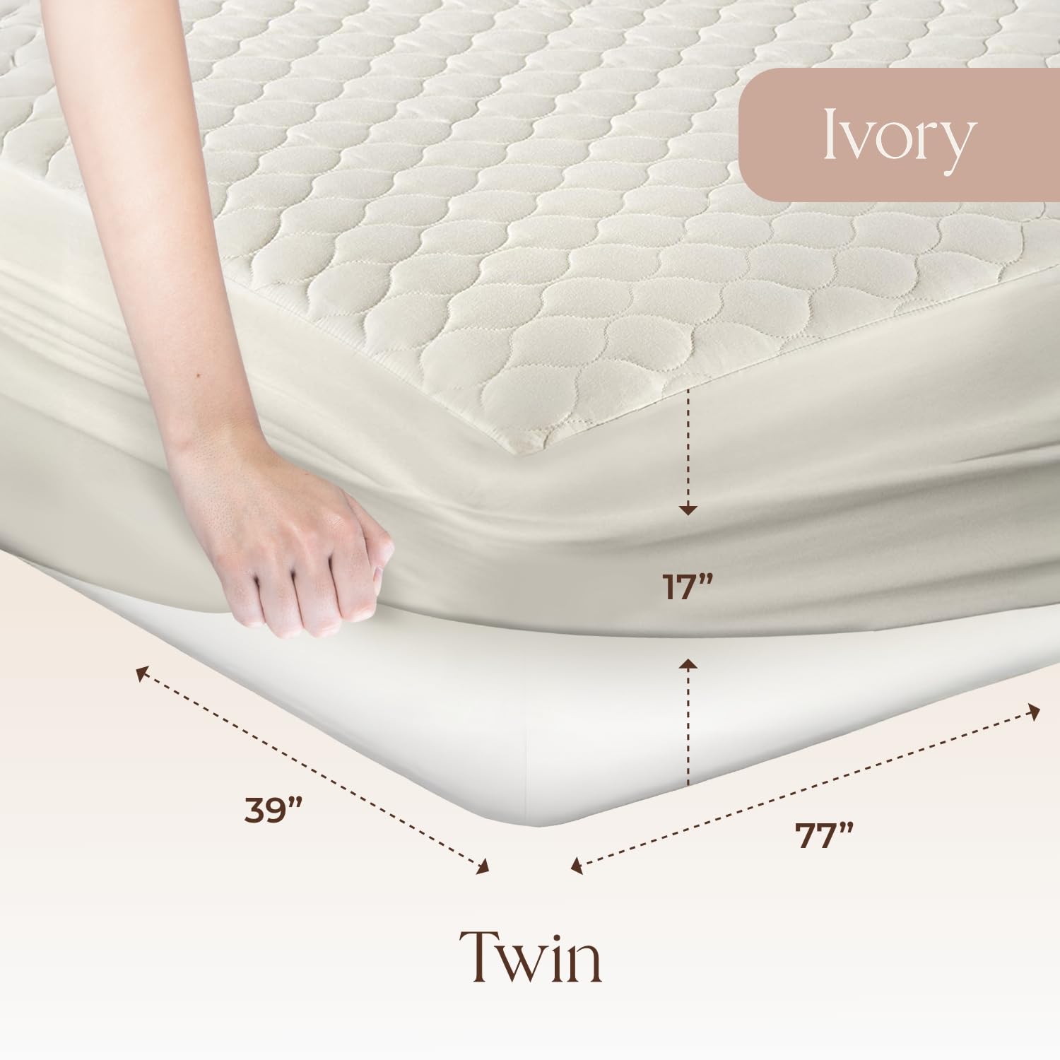 100% Cotton Organic Mattress Pad