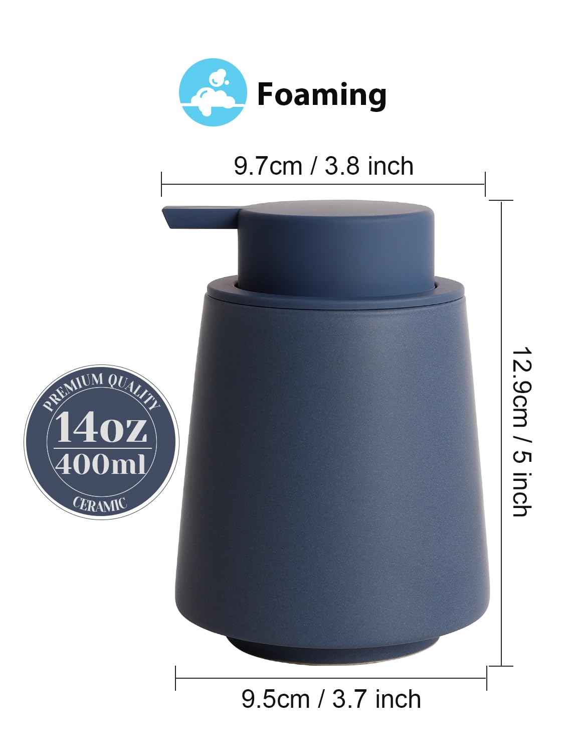 Ceramic Foaming Soap Dispenser