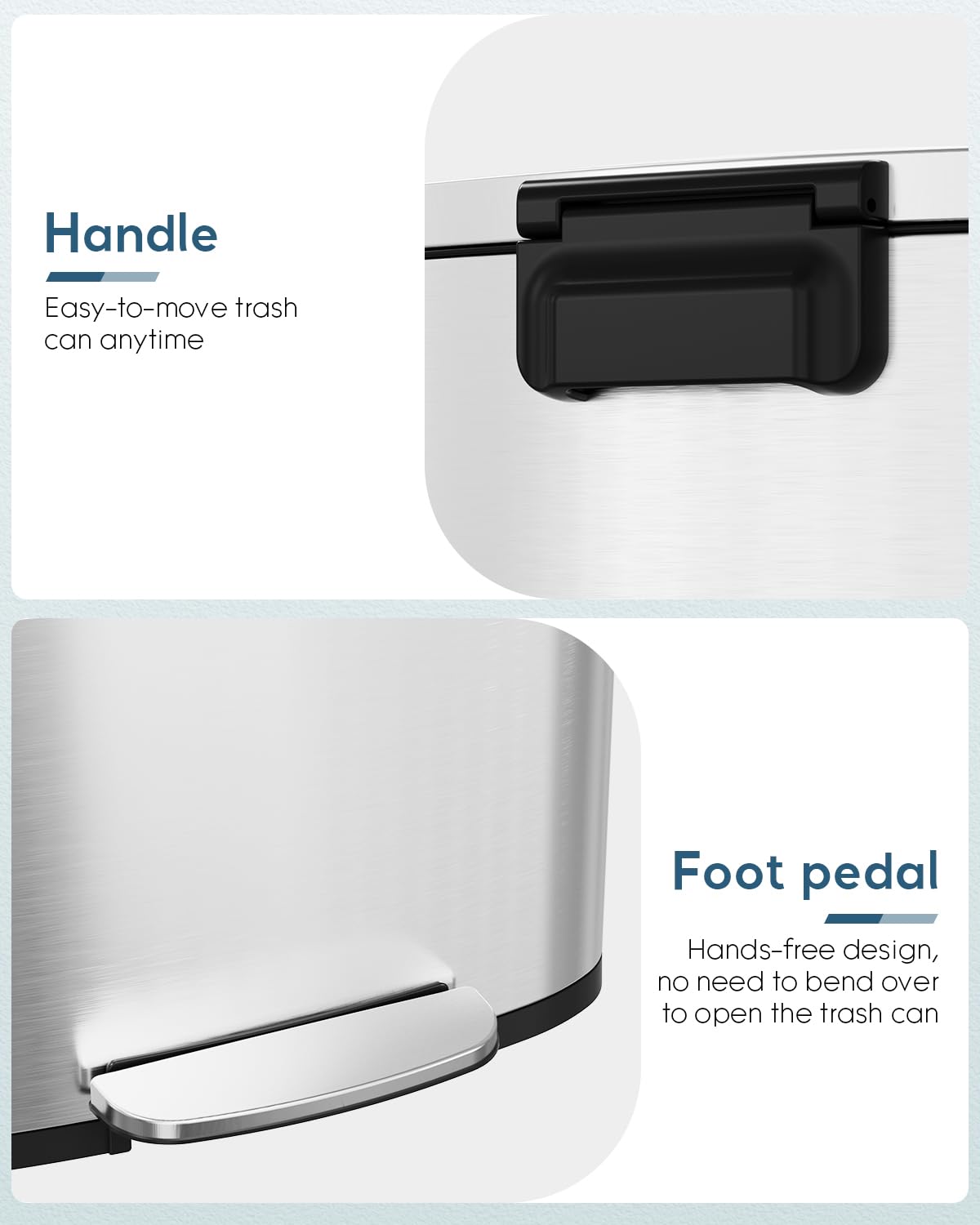 13.2 +1.3 Gallon Step Trash Can w