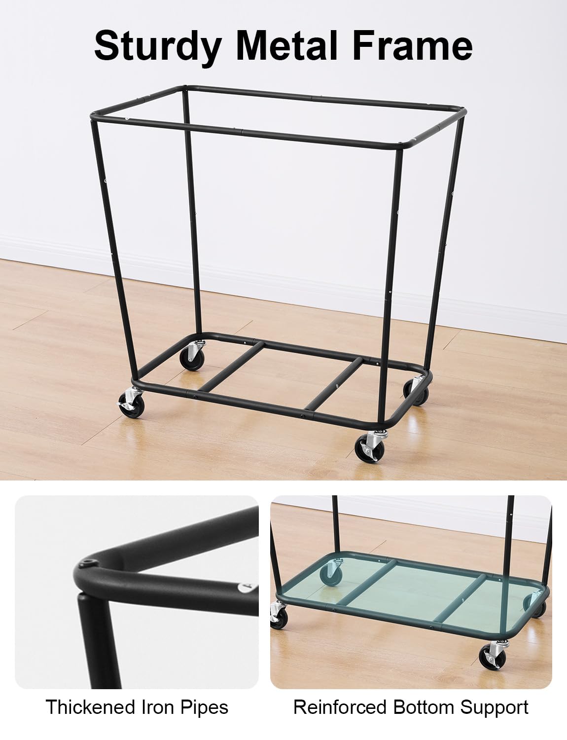 320L Laundry Basket with Wheels