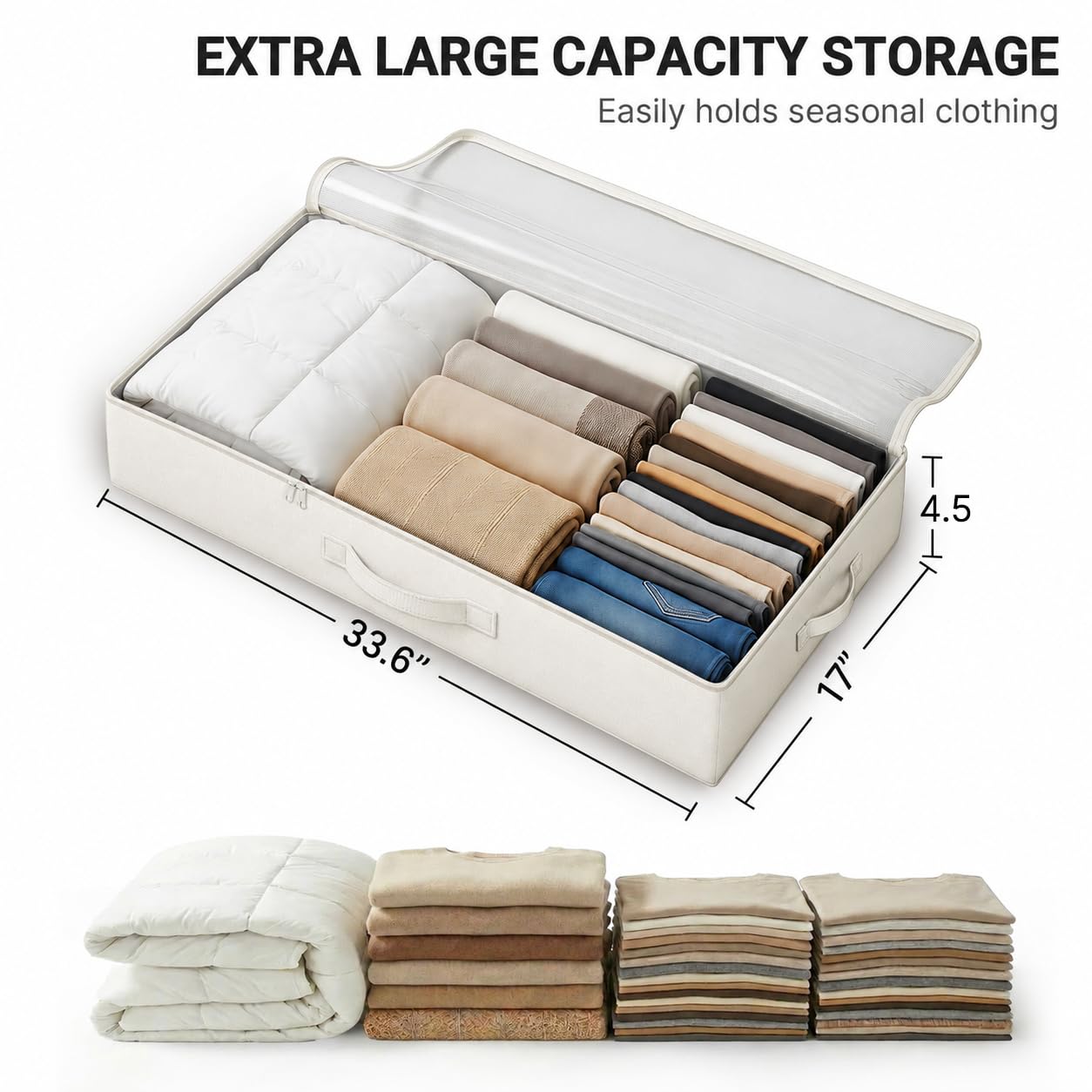 2 Pack Under Bed Storage Containers (2 Count)