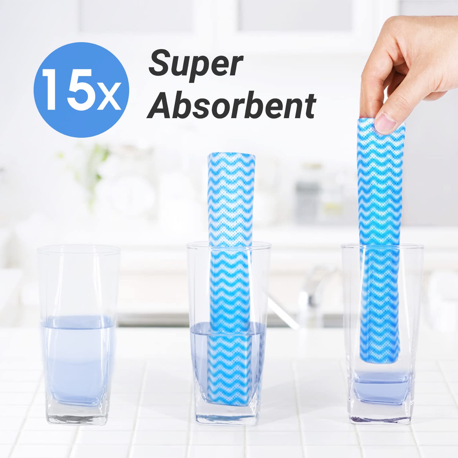 Reusable Cleaning Cloths Dish Paper Towels (25 Count)