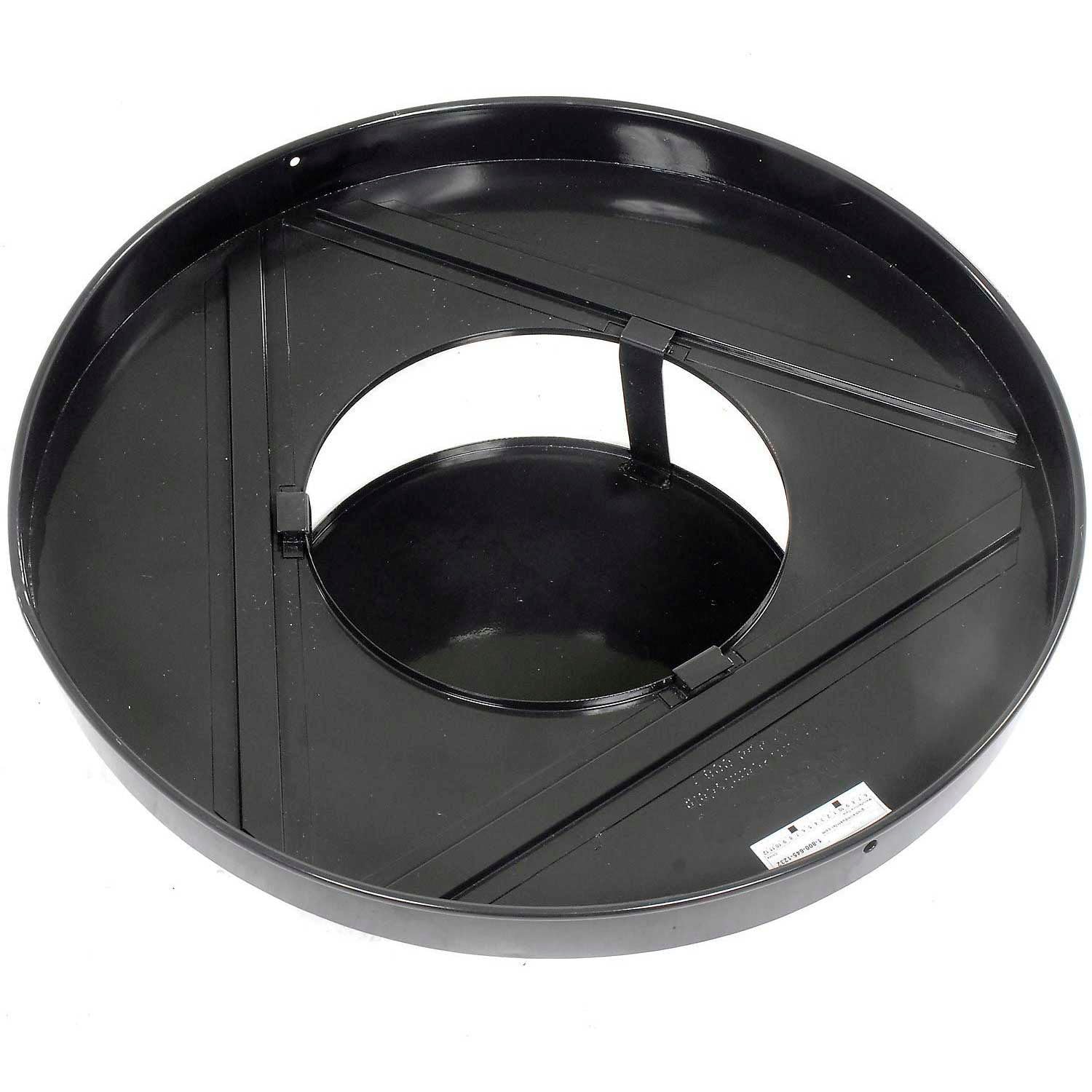 Heavy Duty 36 Gallon Cap Outdoor Metal Slatted Trash Can