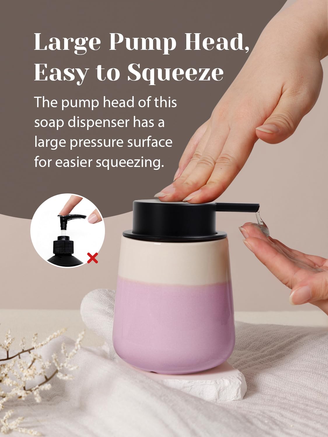 Ceramic Hand Soap Dispenser