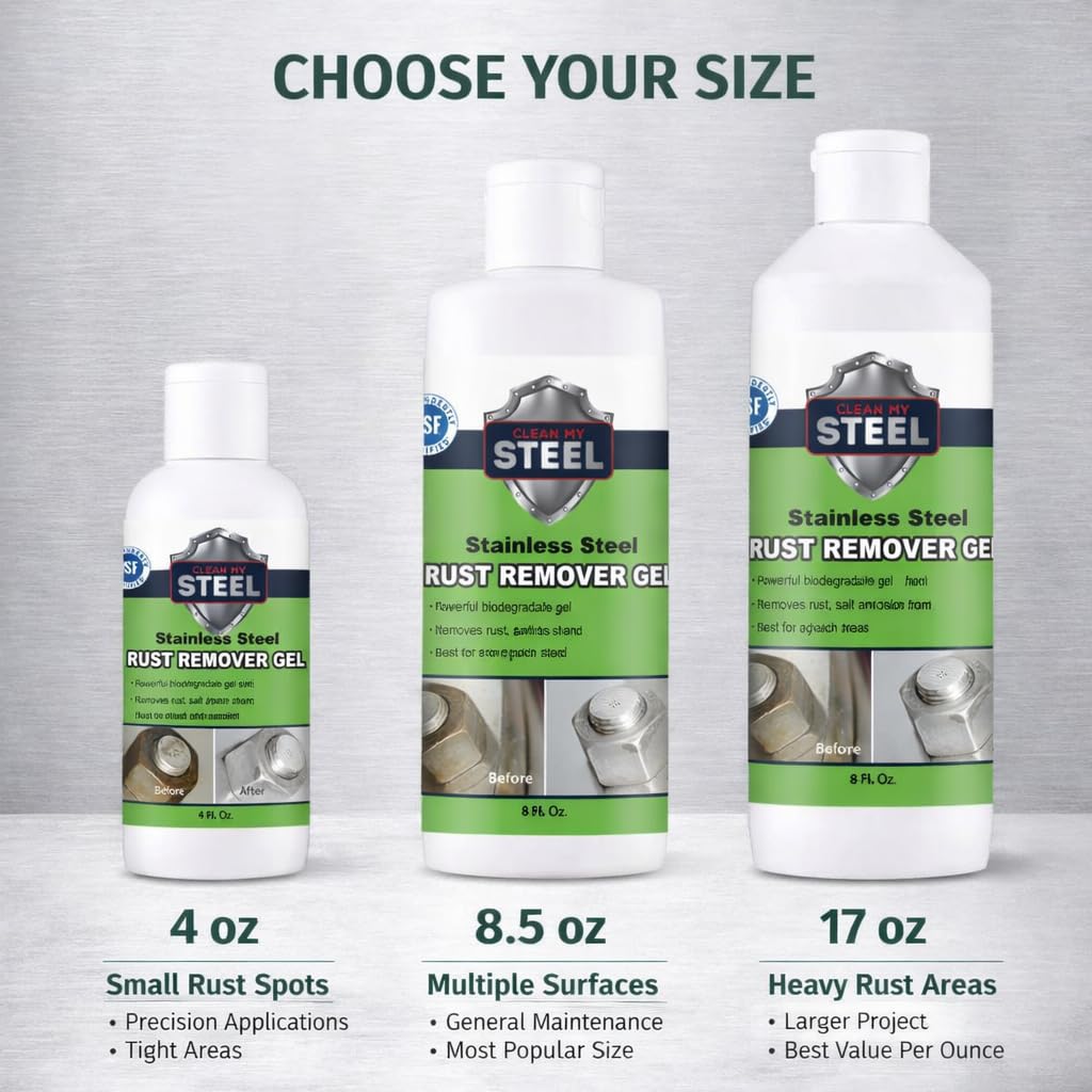 Stainless Steel Rust Remover Gel (4 Fl Oz)