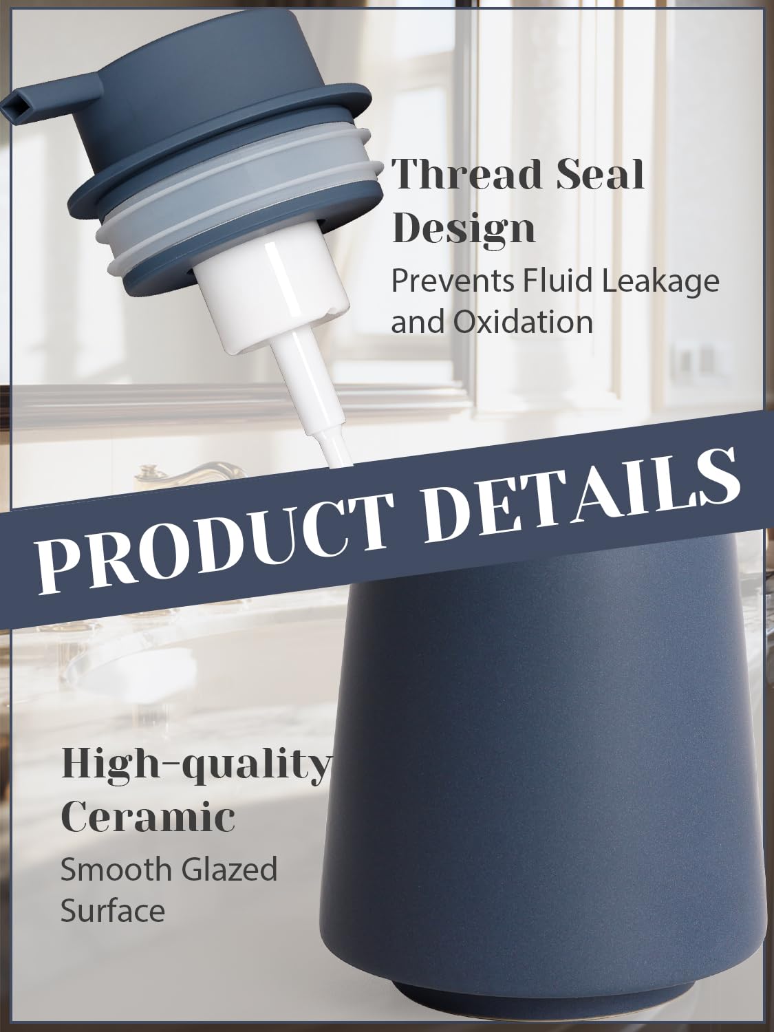 Ceramic Foaming Soap Dispenser