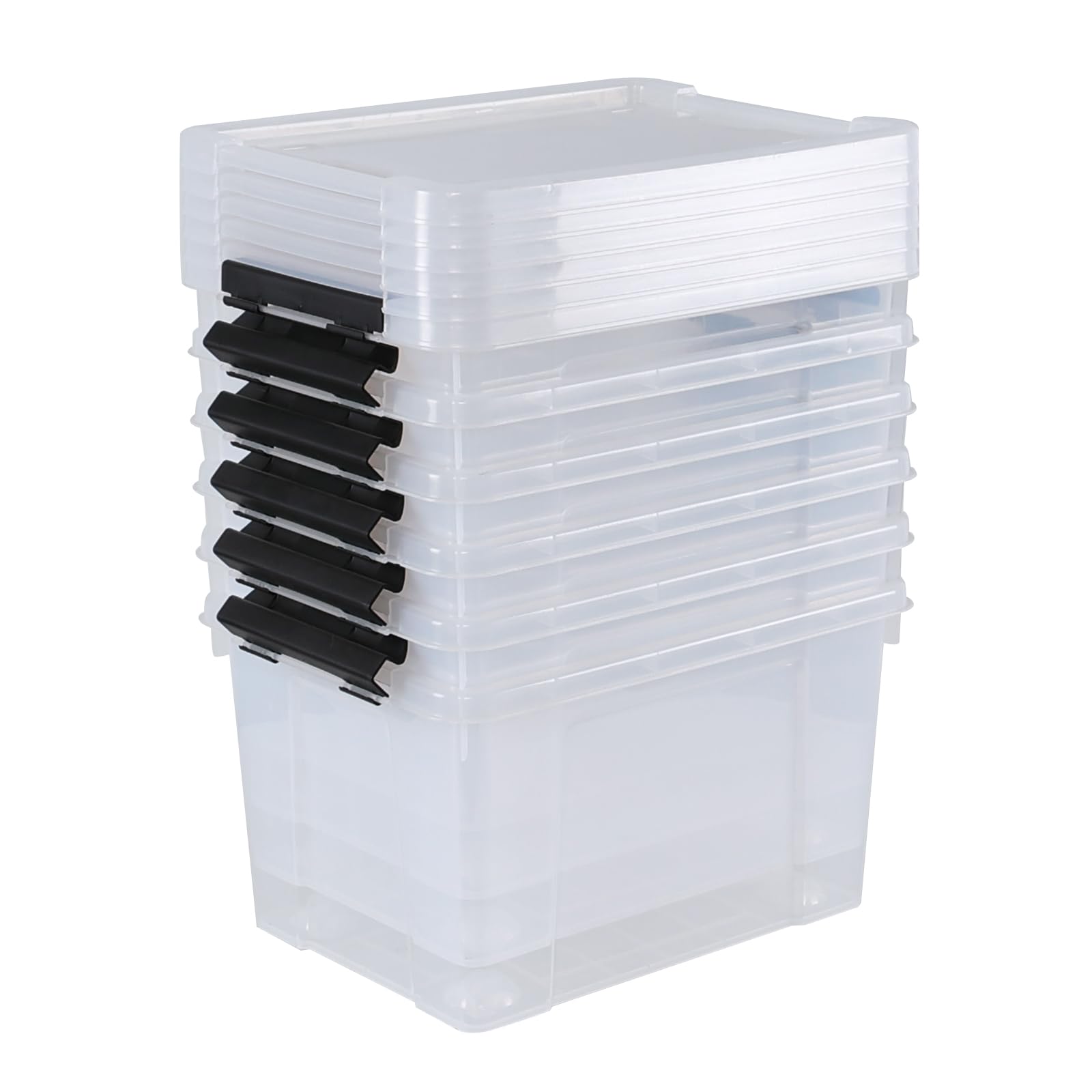 22 Quart Plastic Storage Box with Lid (6 Count)