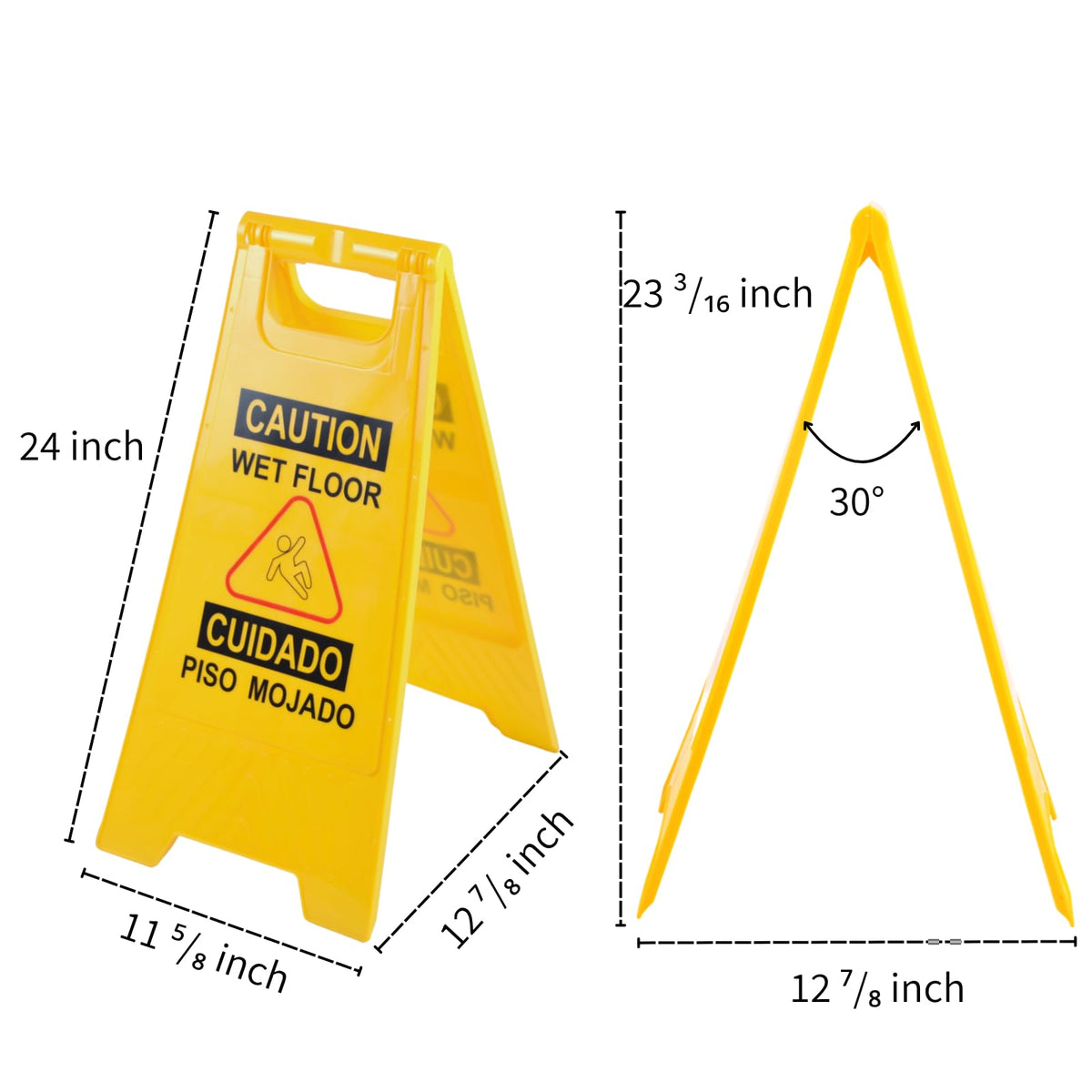 12 Pack A Frame Caution Wet Floor Safety Signs