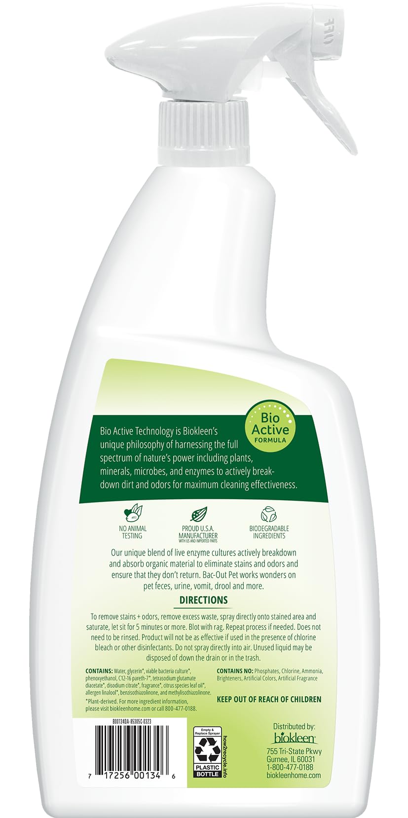 Bac Out Pet Urine Odor Eliminator (64 Fl Oz)