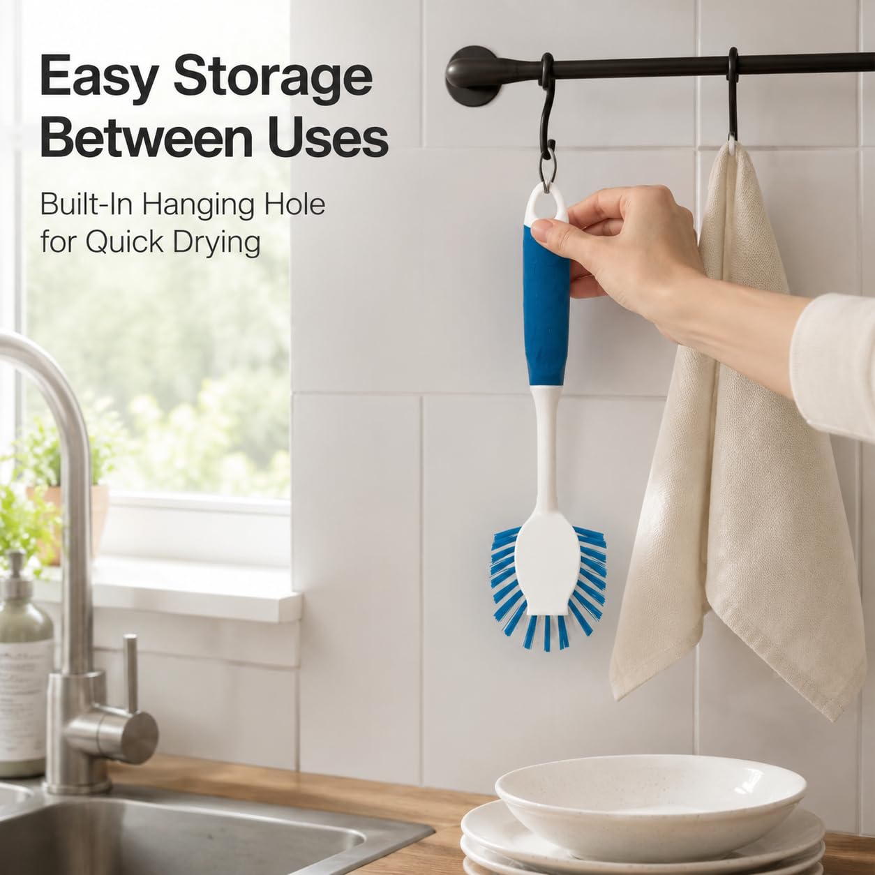 2 Pack Dish Brushes with Scraper (2 Count)