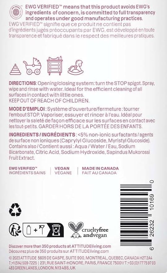 Baby & Kids Toy Cleaner Spray (27.1 Fl Oz)