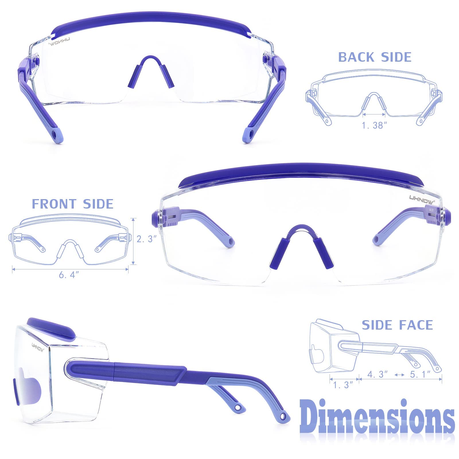 Safety Goggles Over Glasses