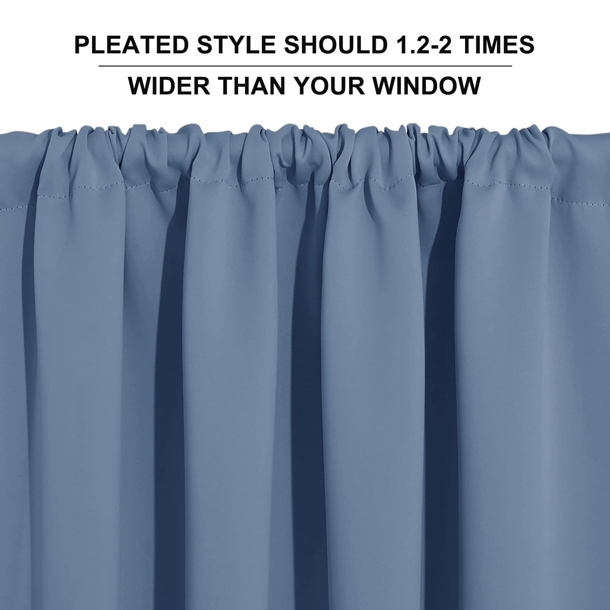 Short Blackout Curtains for Bedroom (2 Count)