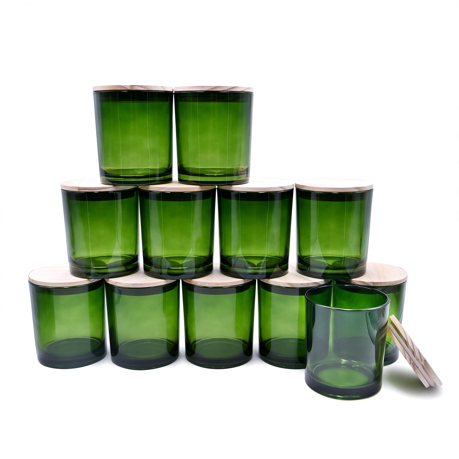 14 OZ Thick Candle Jars for Making Candles 12 Pcs (12 Count)