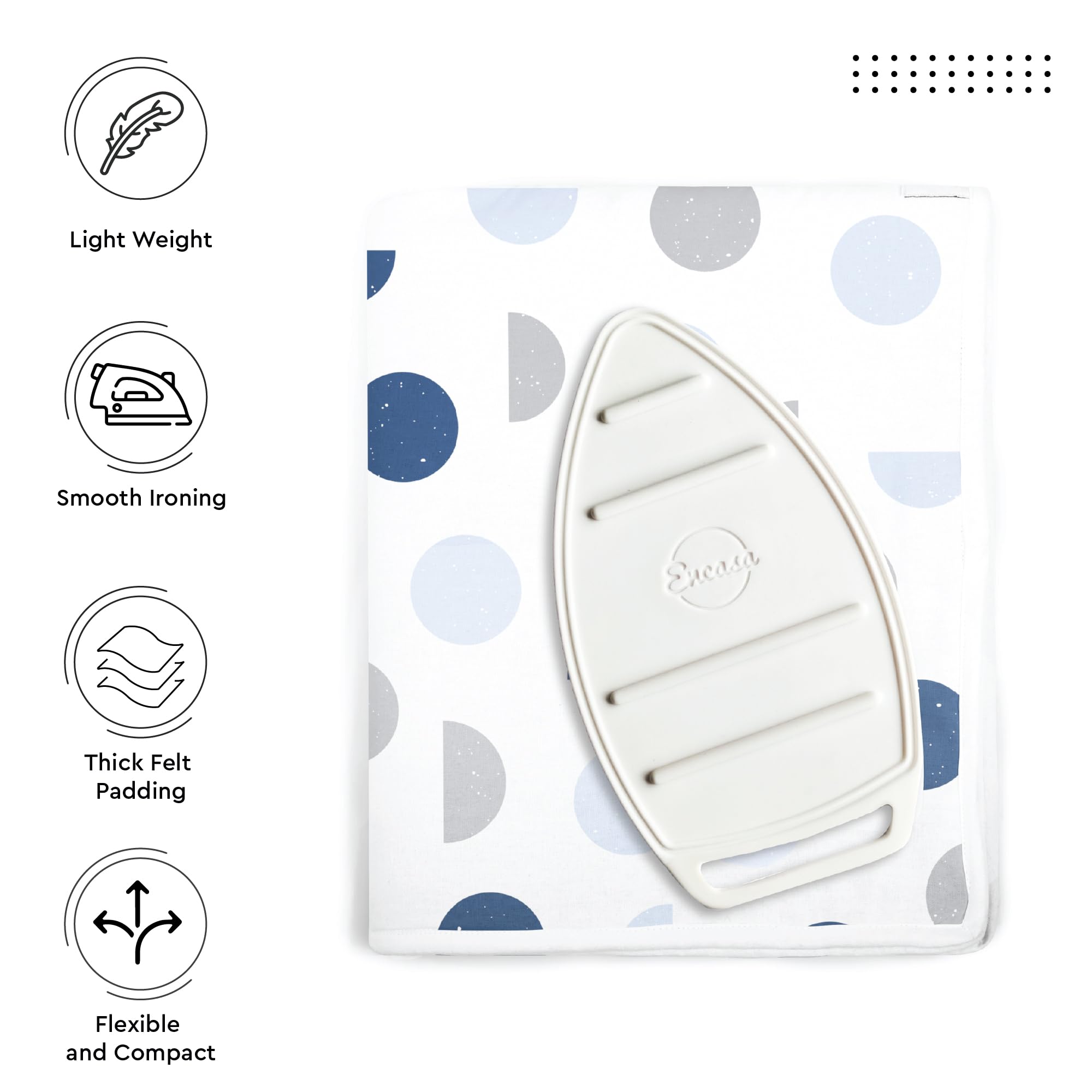 Ironing Mat Heat Resistant Pad 48"x28" Blue Moon
