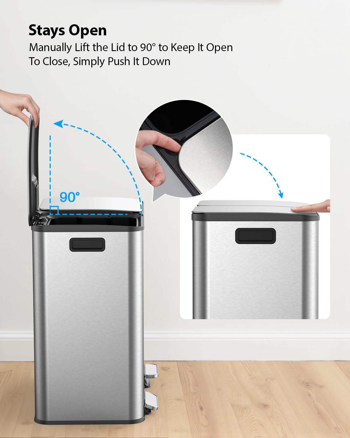 Trash Can 2 x 10.5 Gallon (2 Count)