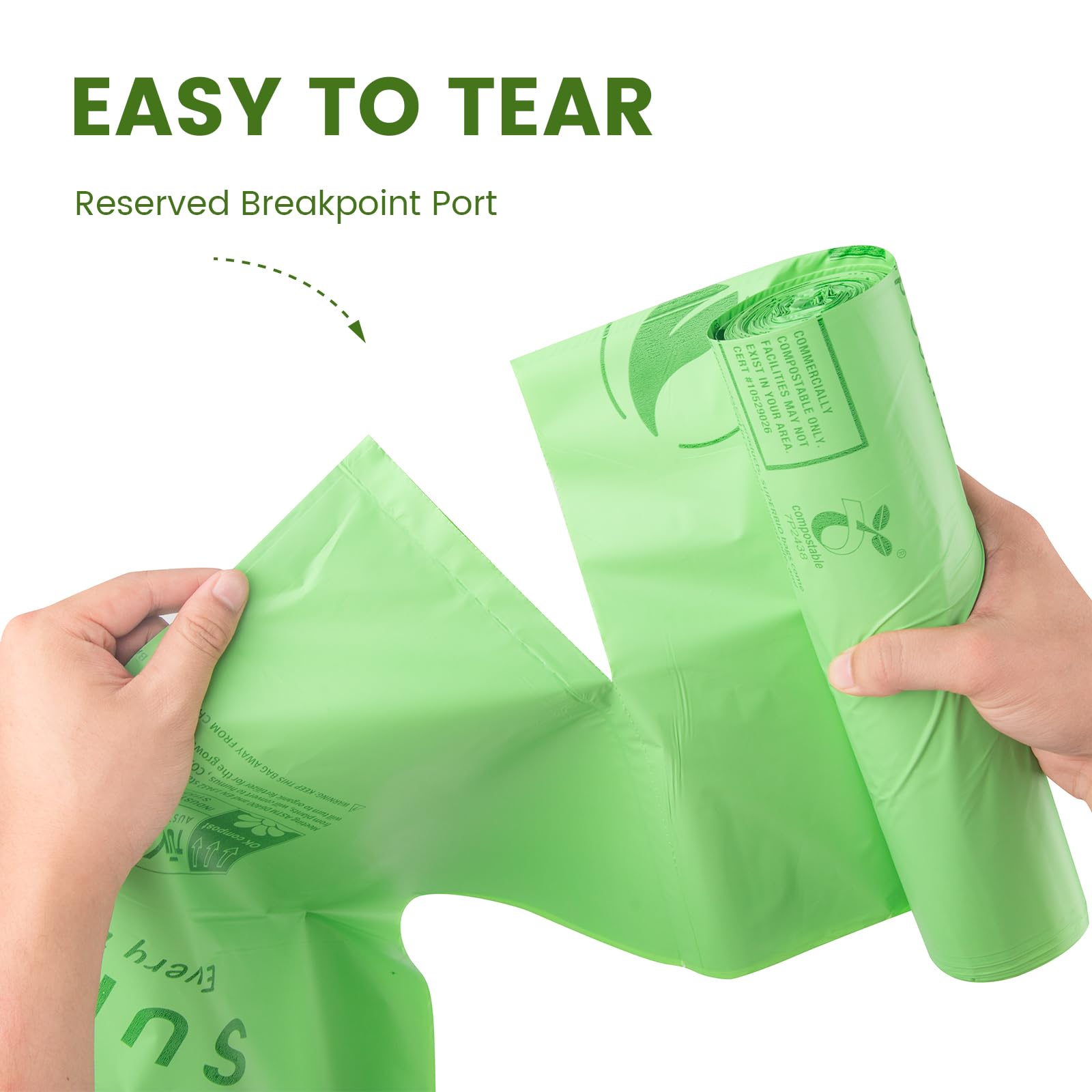 55 Gallon Compostable Yard Waste Bags (80 Count)