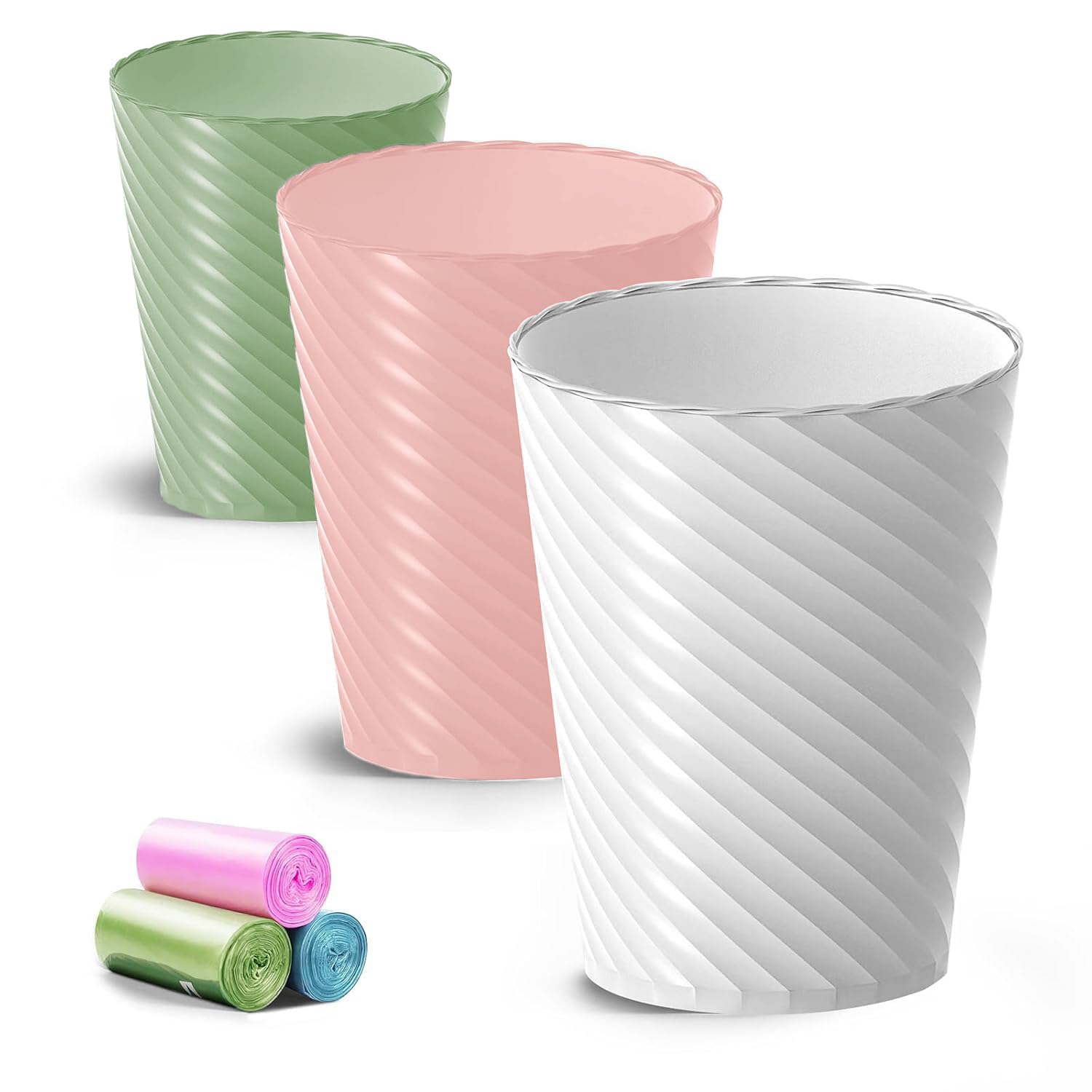 Bathroom Trash Can 3 Pack (3 Count)