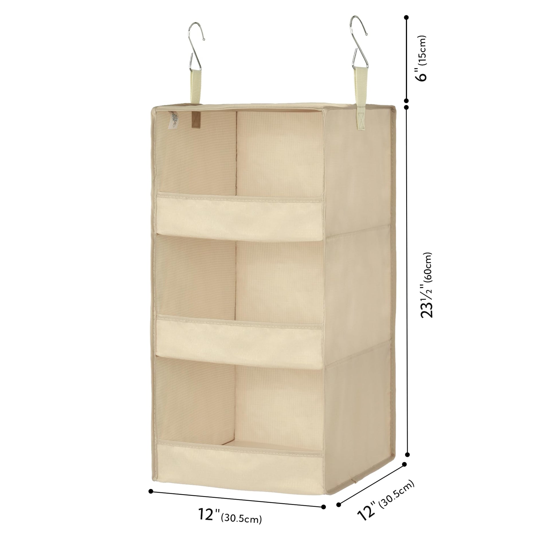 3 Shelf Hanging Closet Organizer