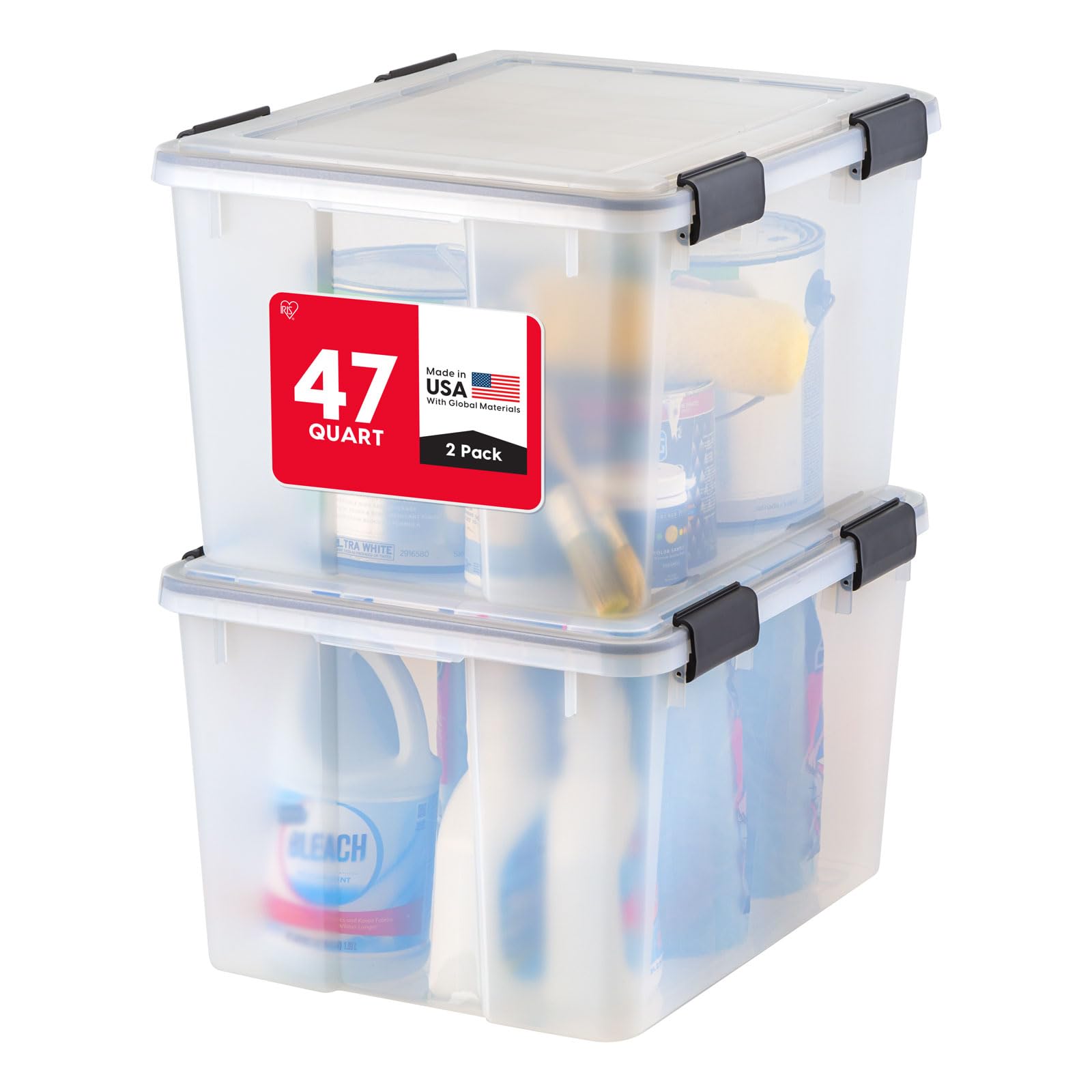 WeatherPro Storage Bins with Lids (2 Count)