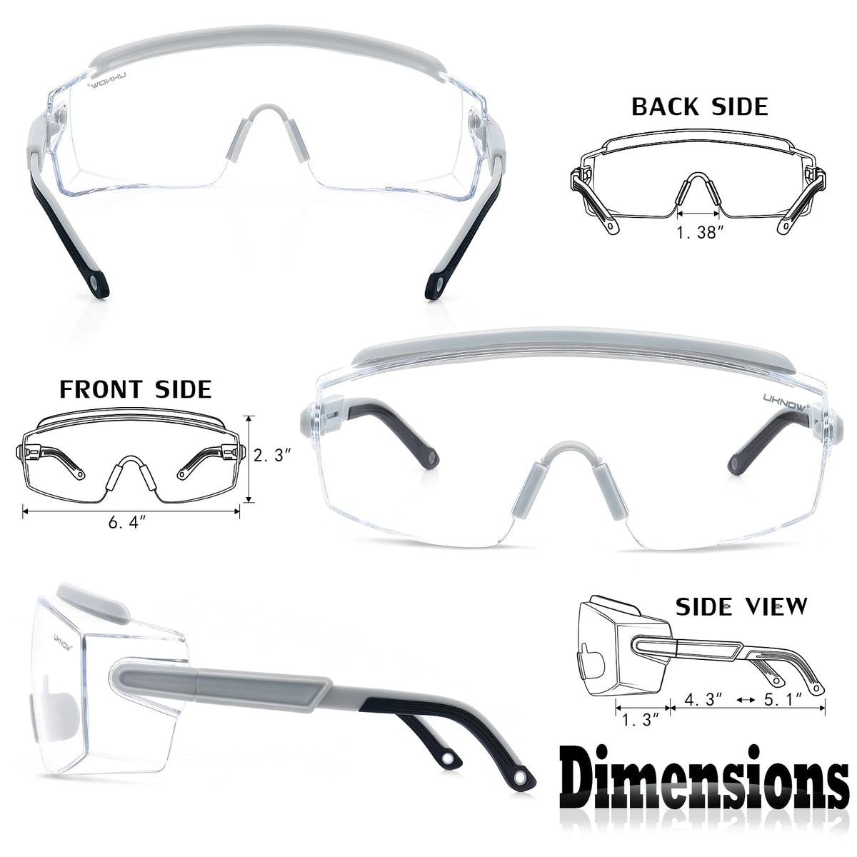 Safety Goggles Over Glasses