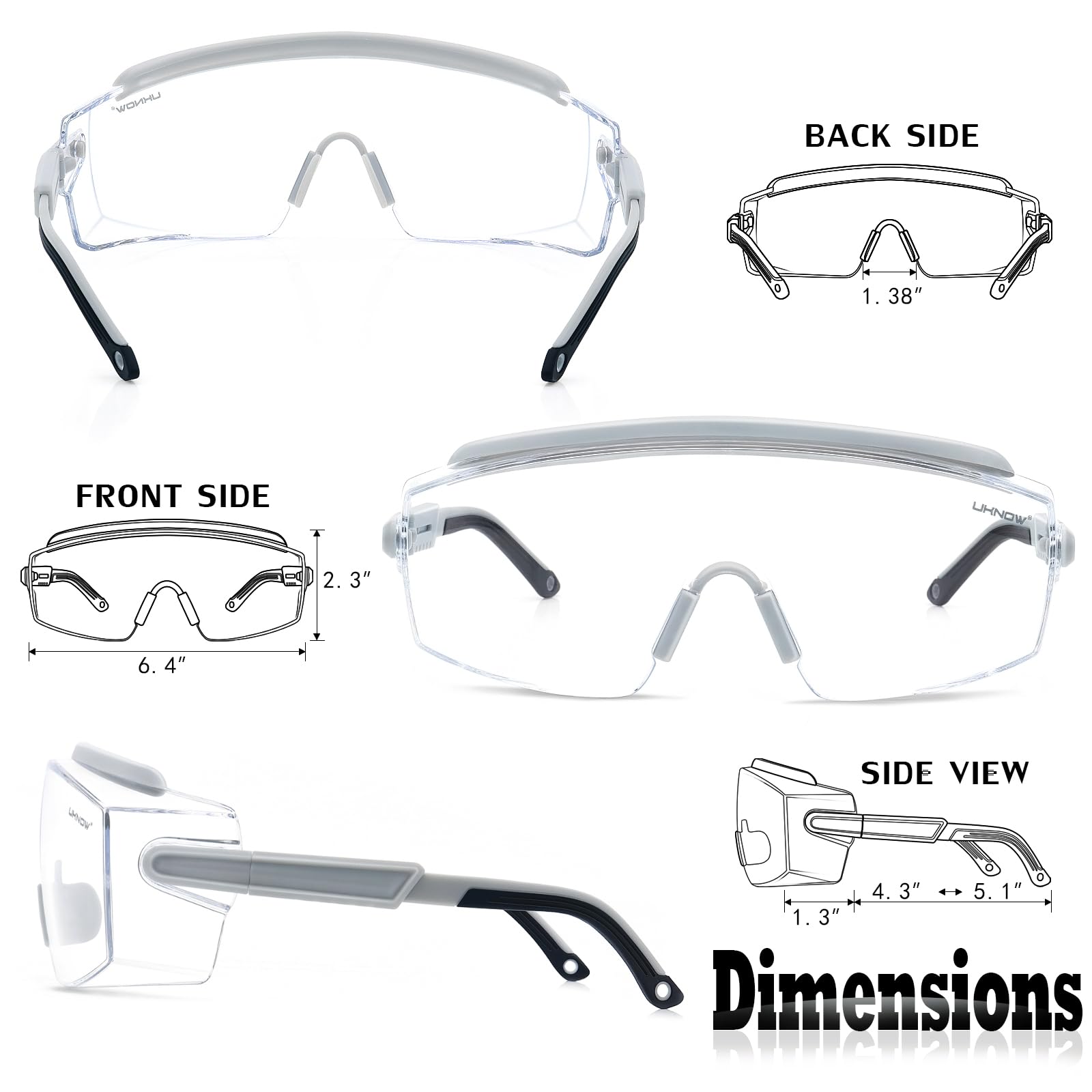 Safety Goggles Over Glasses