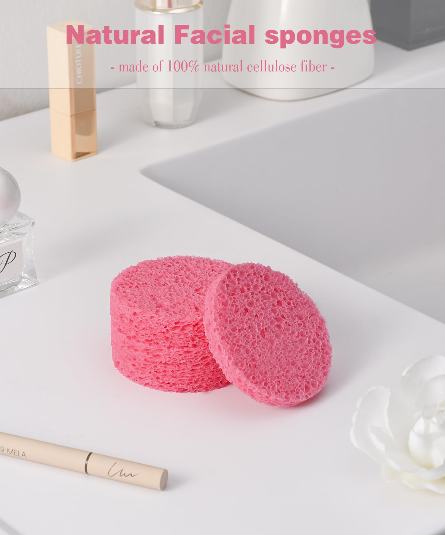 50 PCS Compressed Facial Sponges for Estheticians (50 Count)
