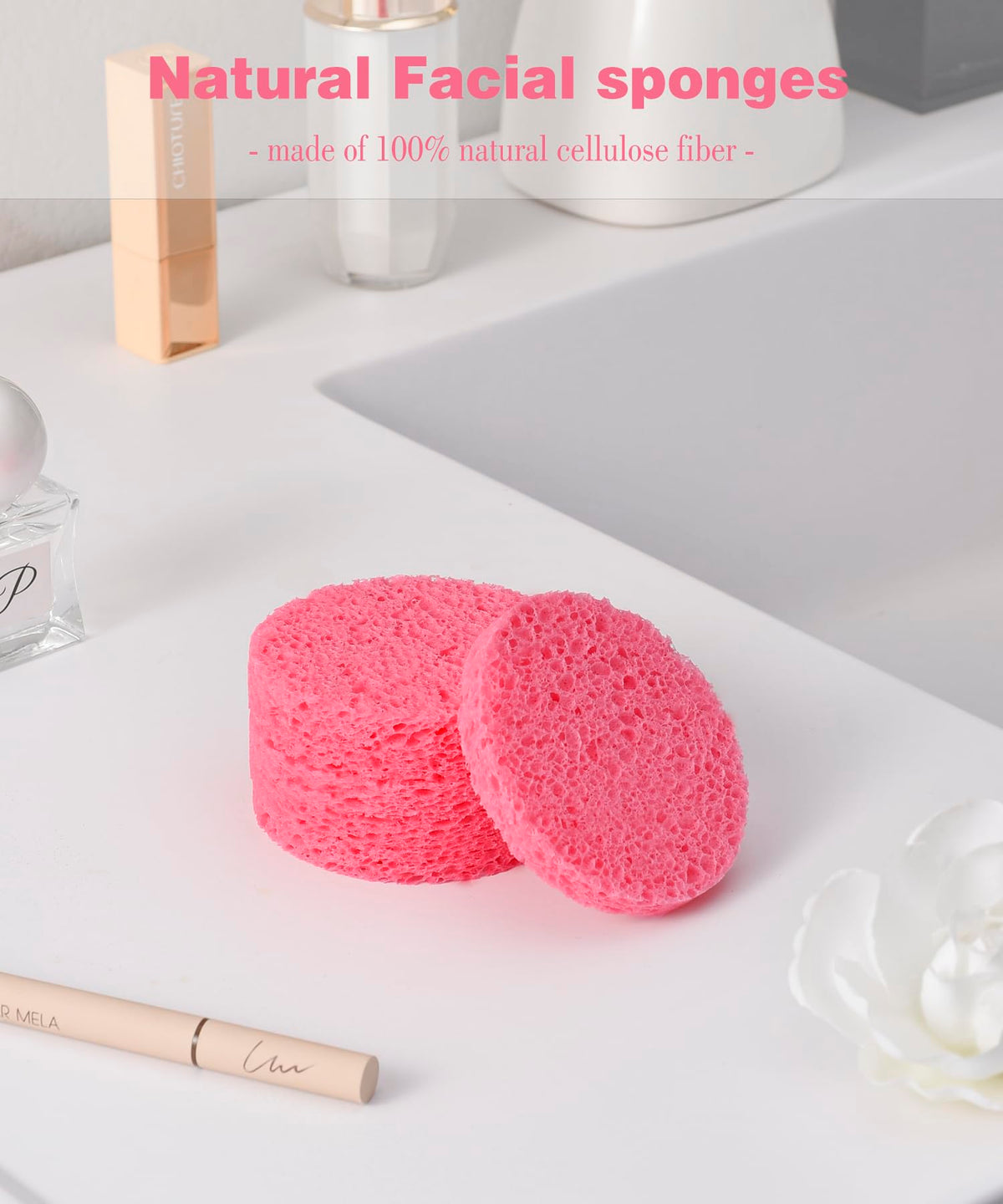 50 PCS Compressed Facial Sponges for Estheticians (50 Count)