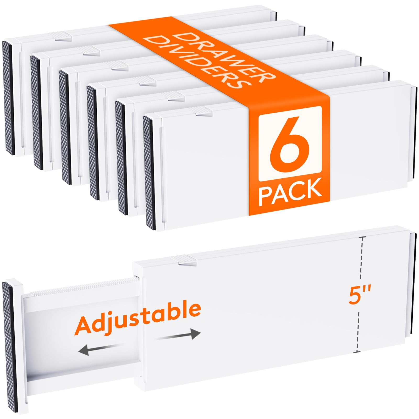 5" Tall Upgrade Drawer Dividers (6 Count)