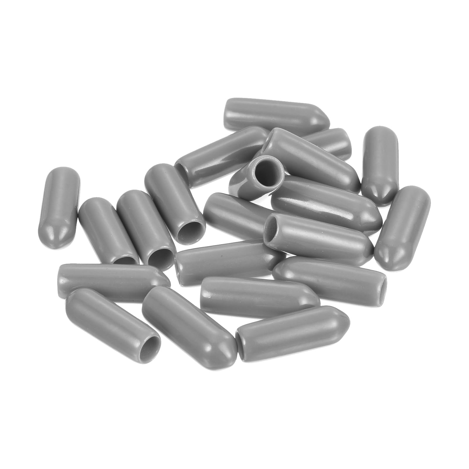 20pcs Rubber End Caps Protective Caps 4.5mm ID Vinyl PVC Round Tube Bolt Cap Cover Screw Thread Protectors